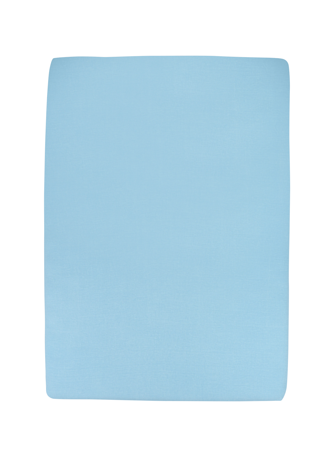 Linen fitted sheet AU PRINTEMPS PARIS Blue