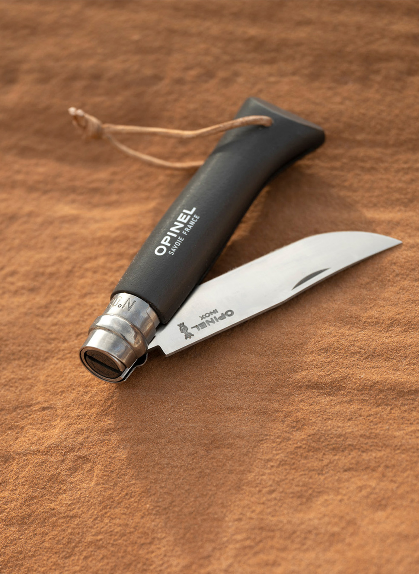 Couteau Baroudeur en acier inoxydable OPINEL Marron