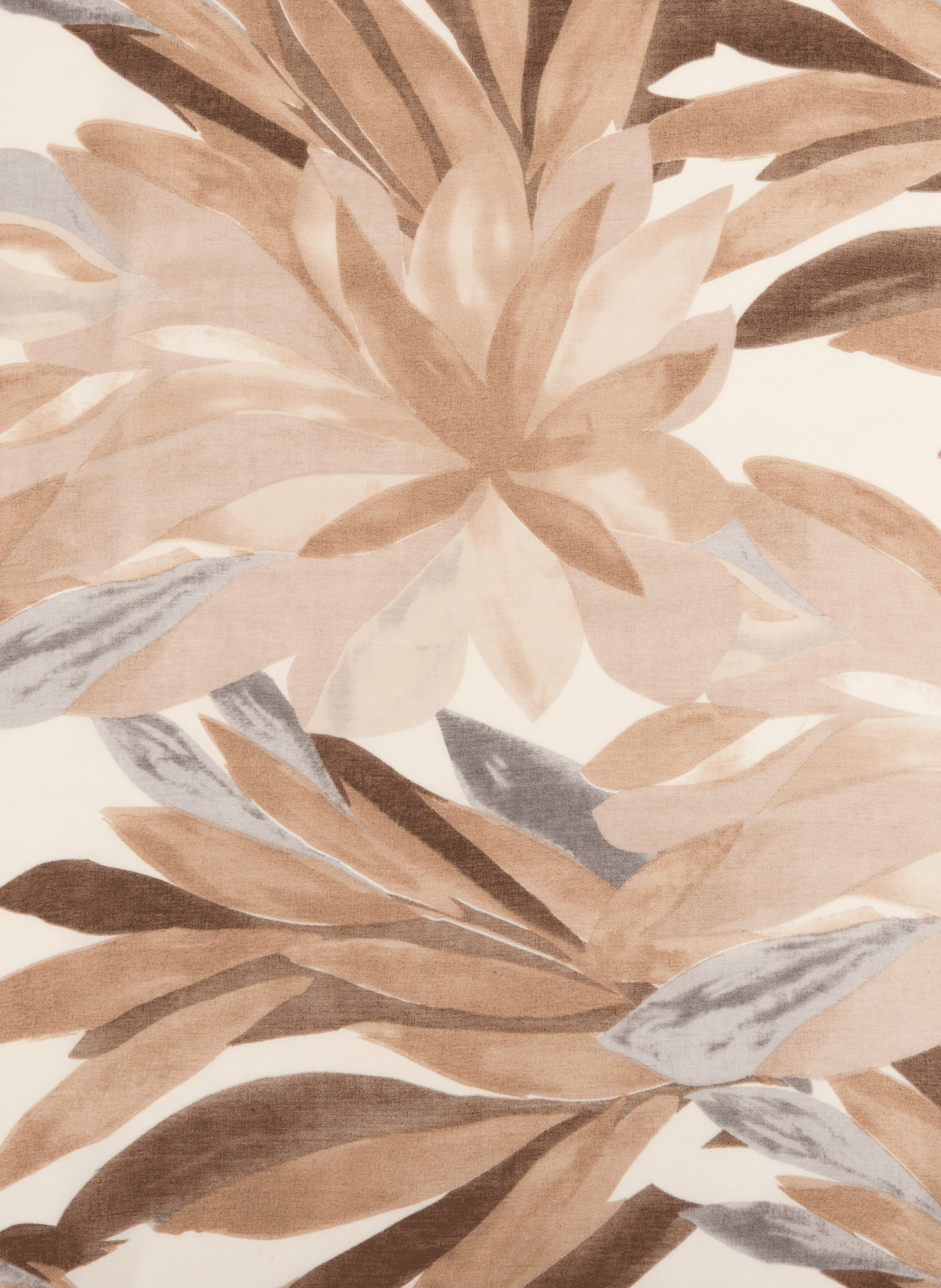 Schal mit Muster und Fransen AU PRINTEMPS PARIS Braun