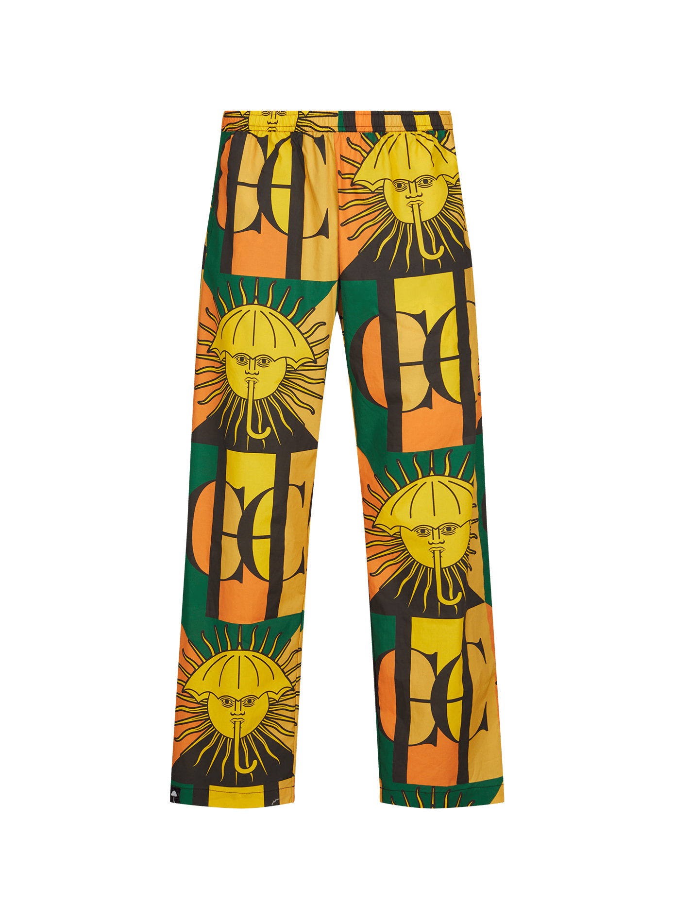 Straight printed cotton pants HELAS CAPS Multicolour