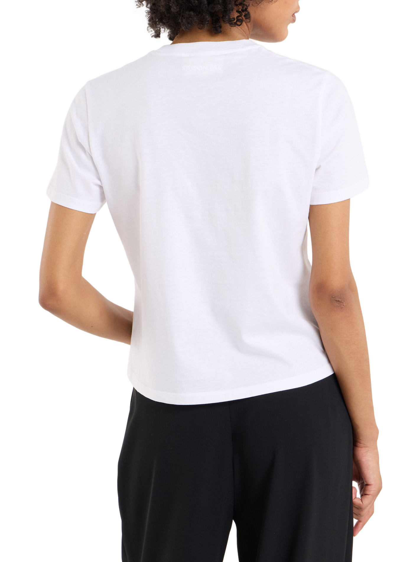 Korte Acla T-shirt van katoen SAISON 1865 Wit