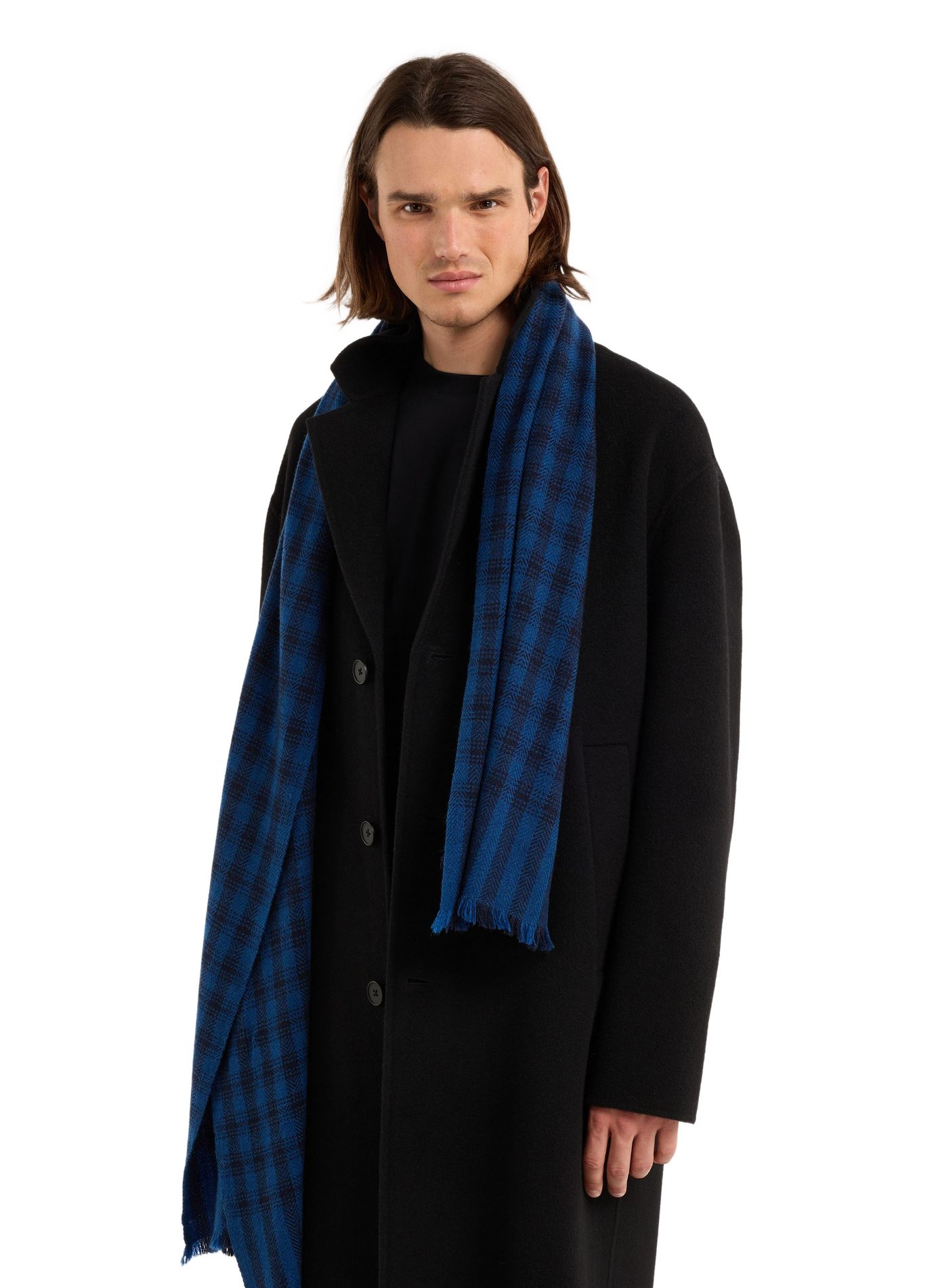 Frayed edge scarf SAISON 1865 Multicolour