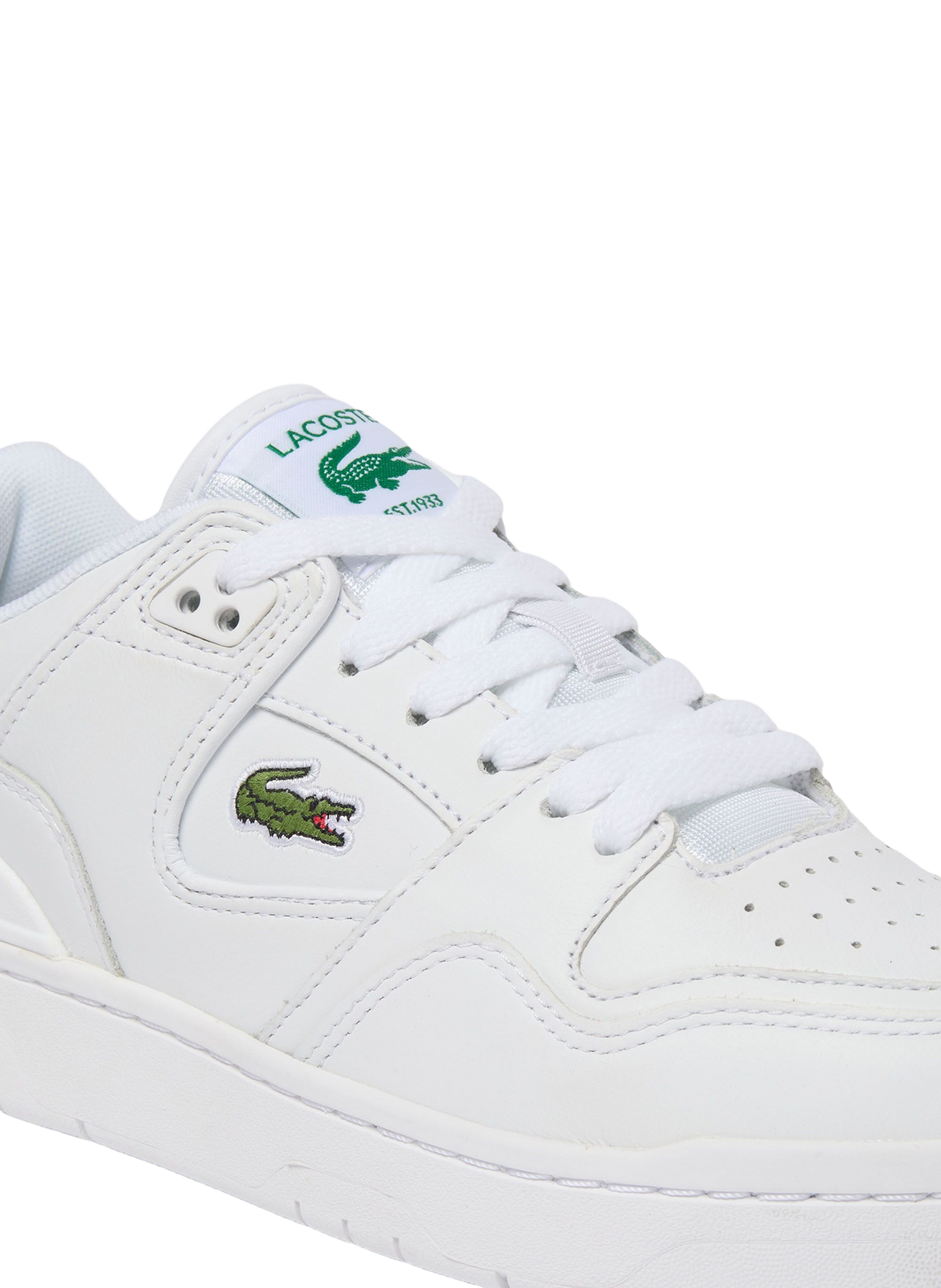 Low-top sneakers COURT CAGE SET 126 5 SFA in mixed leather LACOSTE White