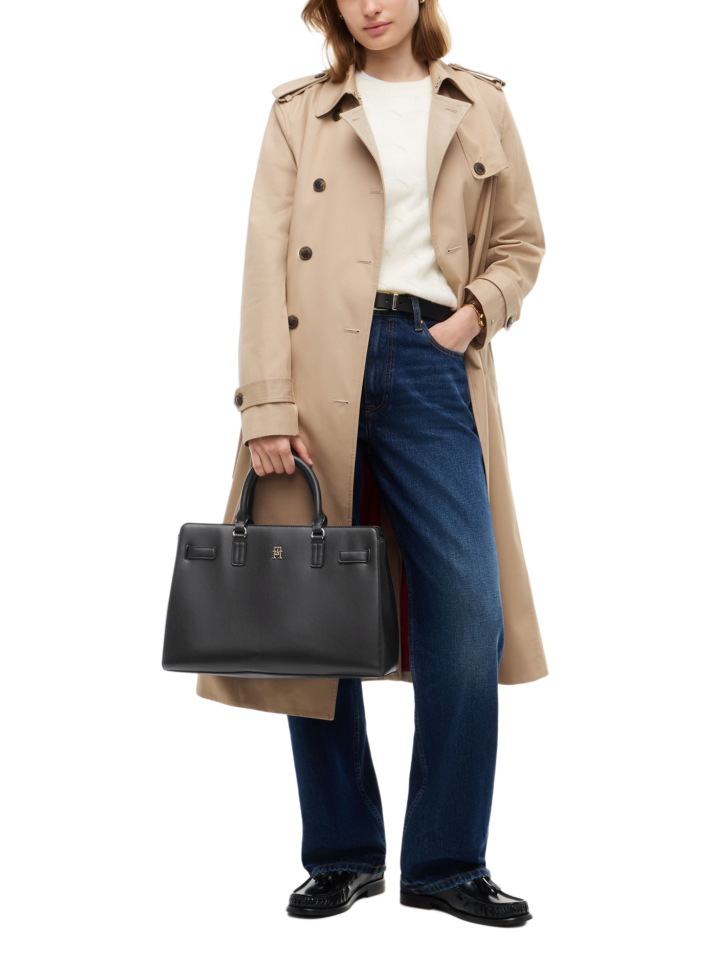 Sac à main avec bandoulière TOMMY HILFIGER Noir