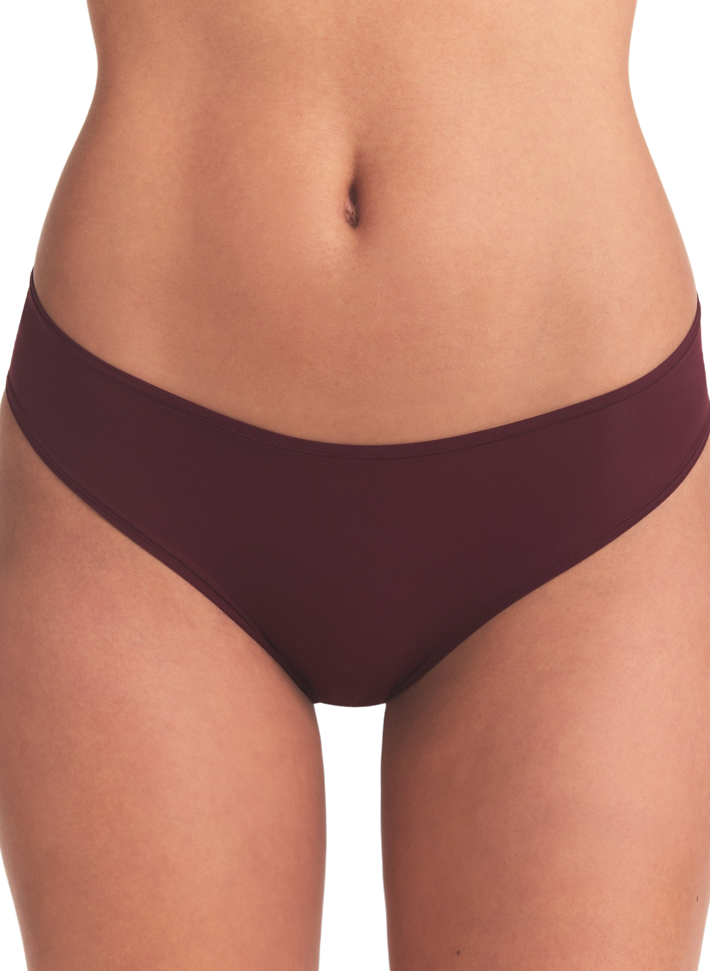 Hoch sitzende nahtlose Unifarben Culotte. SKIMS Rot