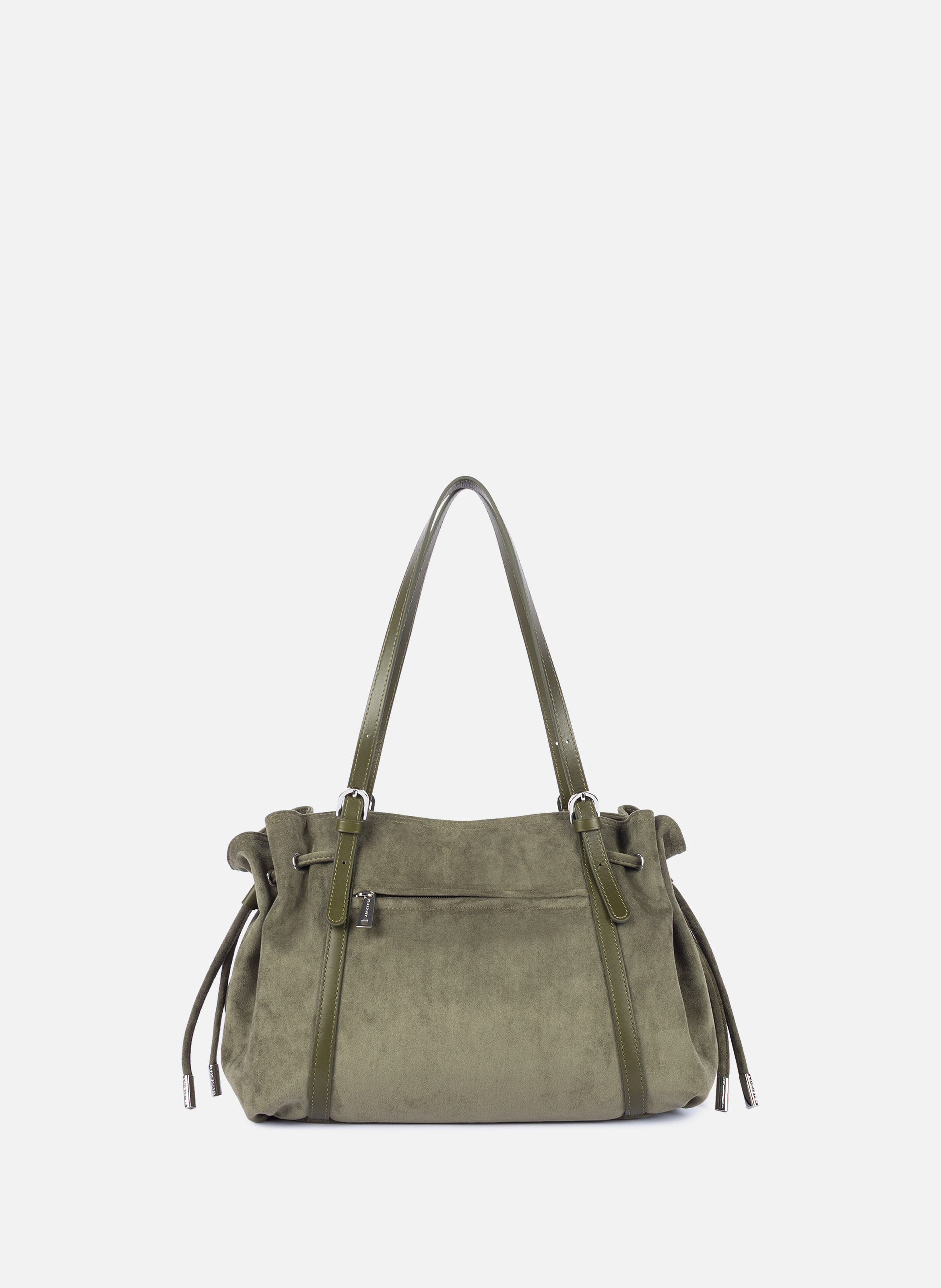 Grand sac cabas épaule - velvet emma | Kaki LANCASTER Femme