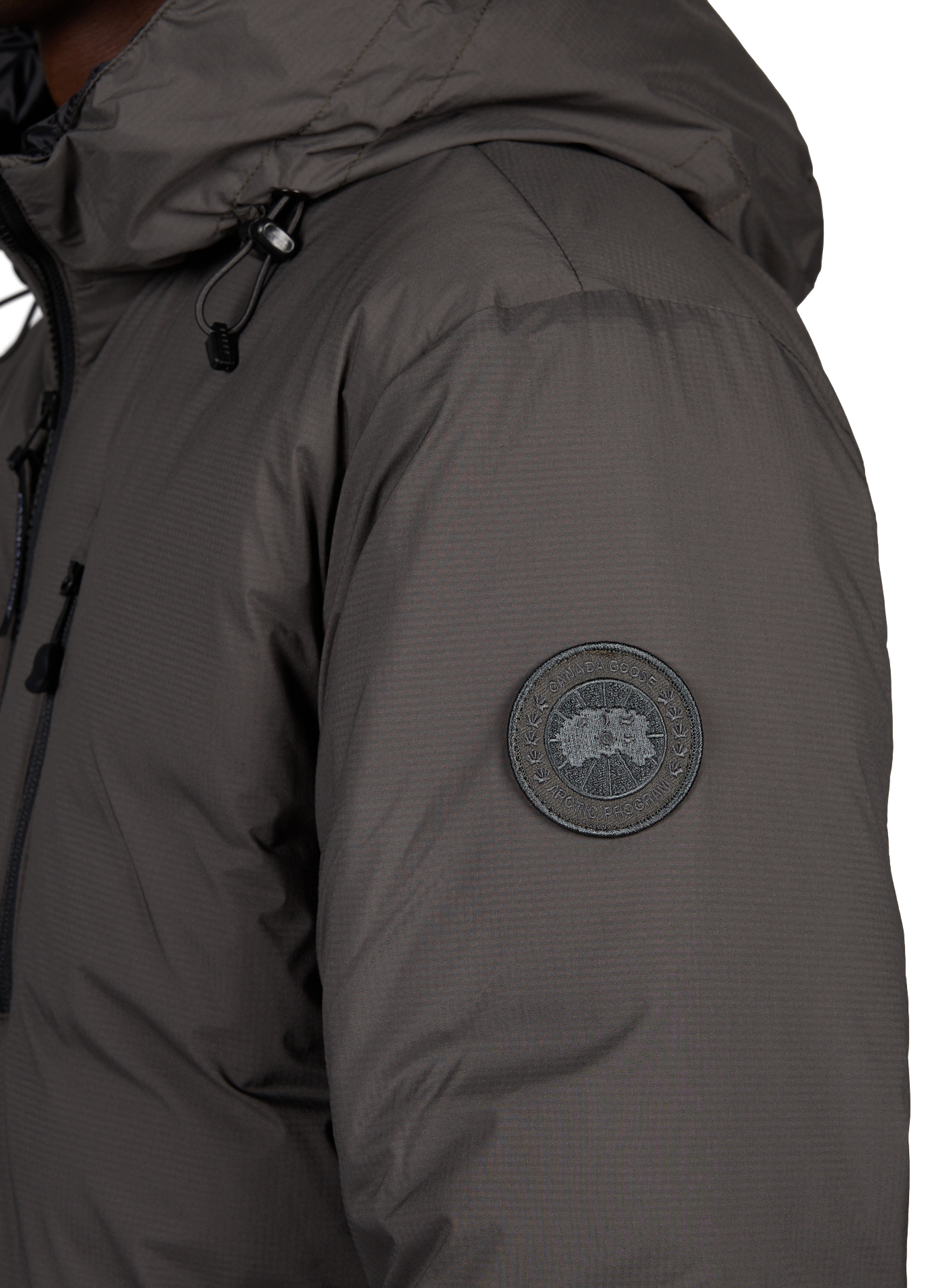 Recht gewatteerd jack met capuchon CANADA GOOSE Kaki