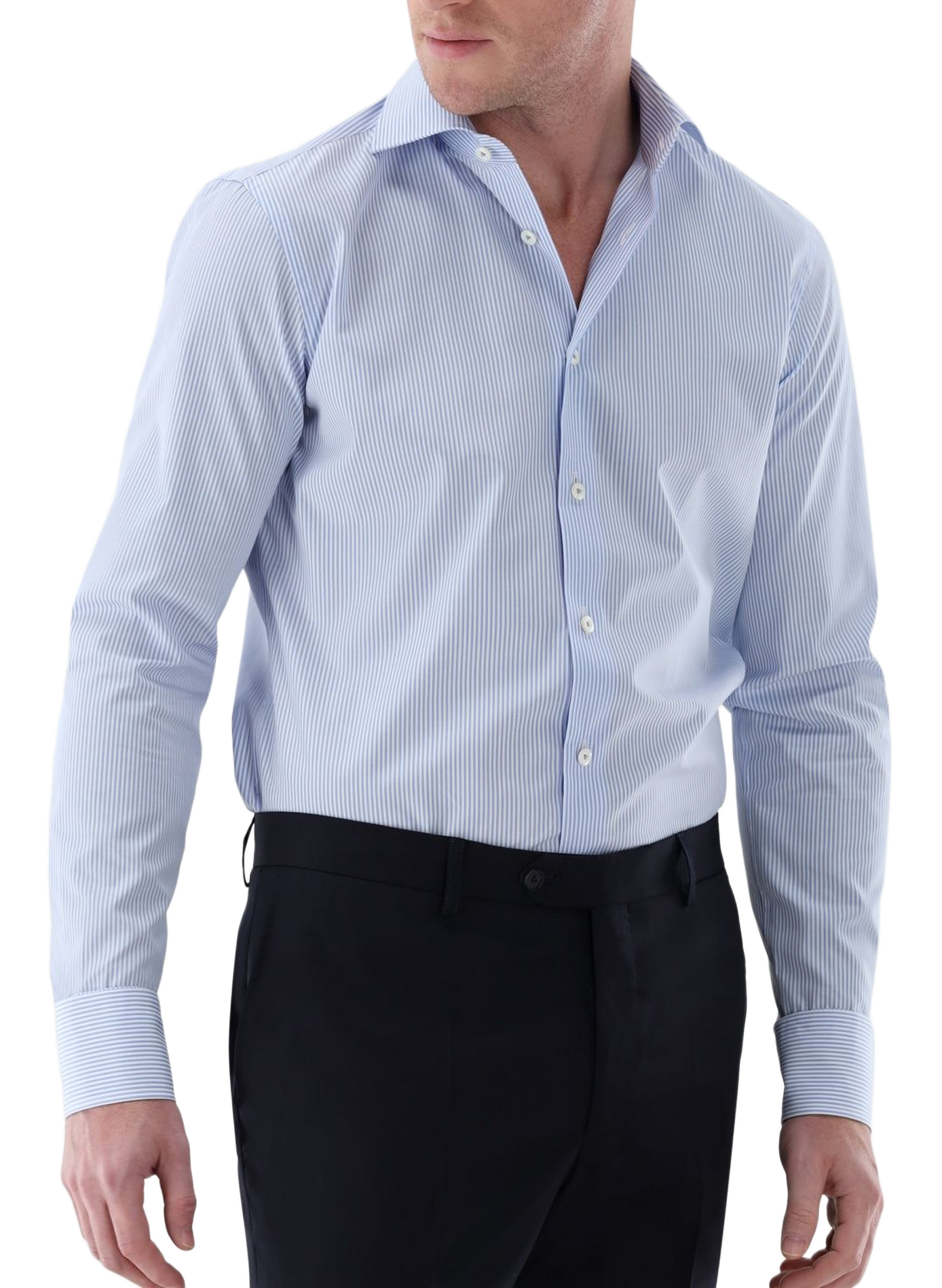 Recht gestreept overhemd VAN LAACK Blauw