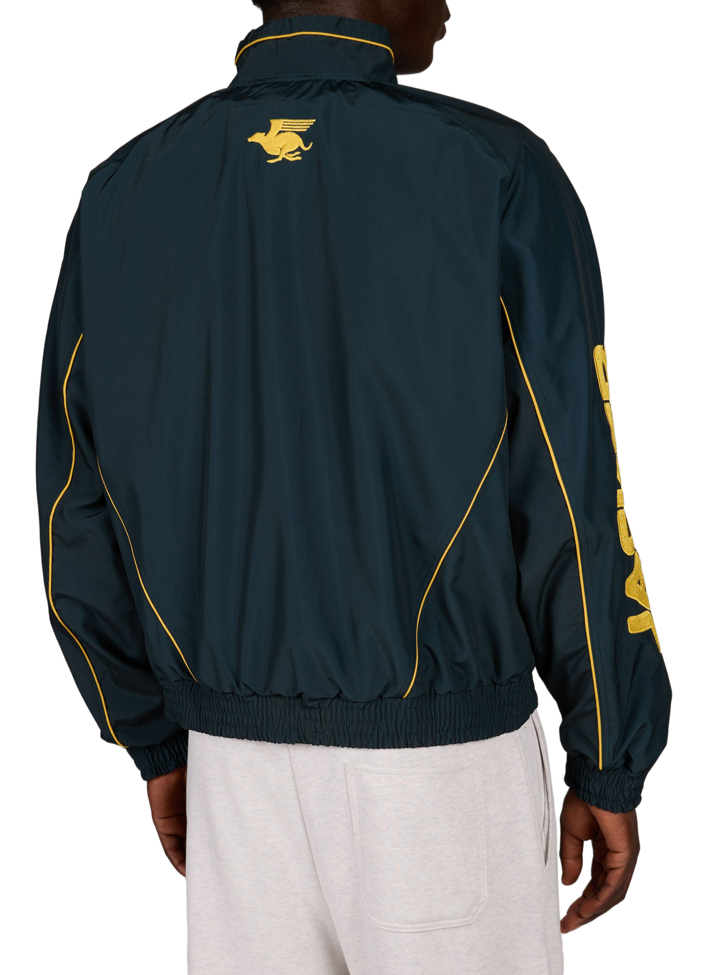 Oversized high-neck jacket JACKER. Green