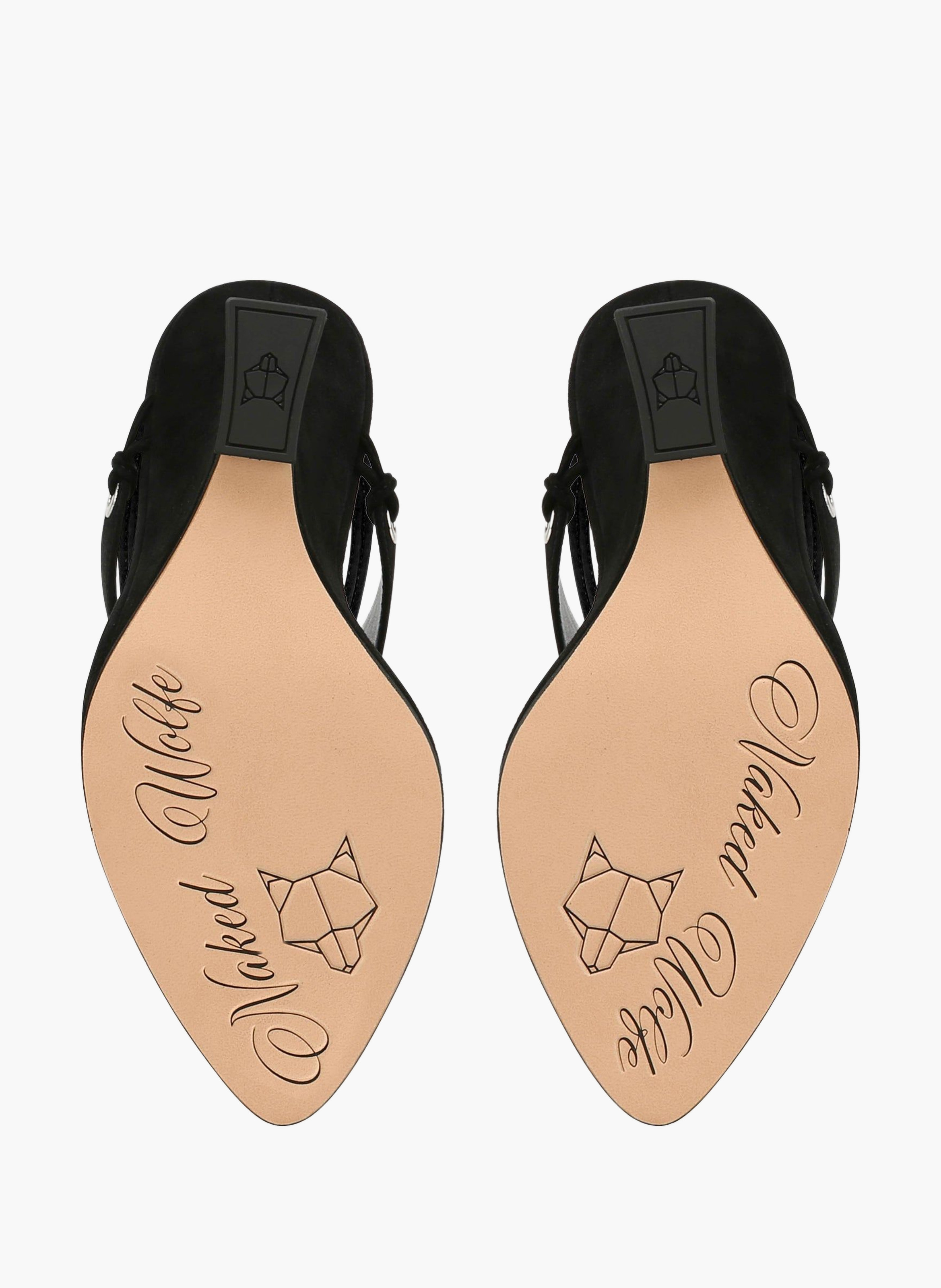 Rampage-High-Heels aus Wildleder NAKED WOLFE Schwarz