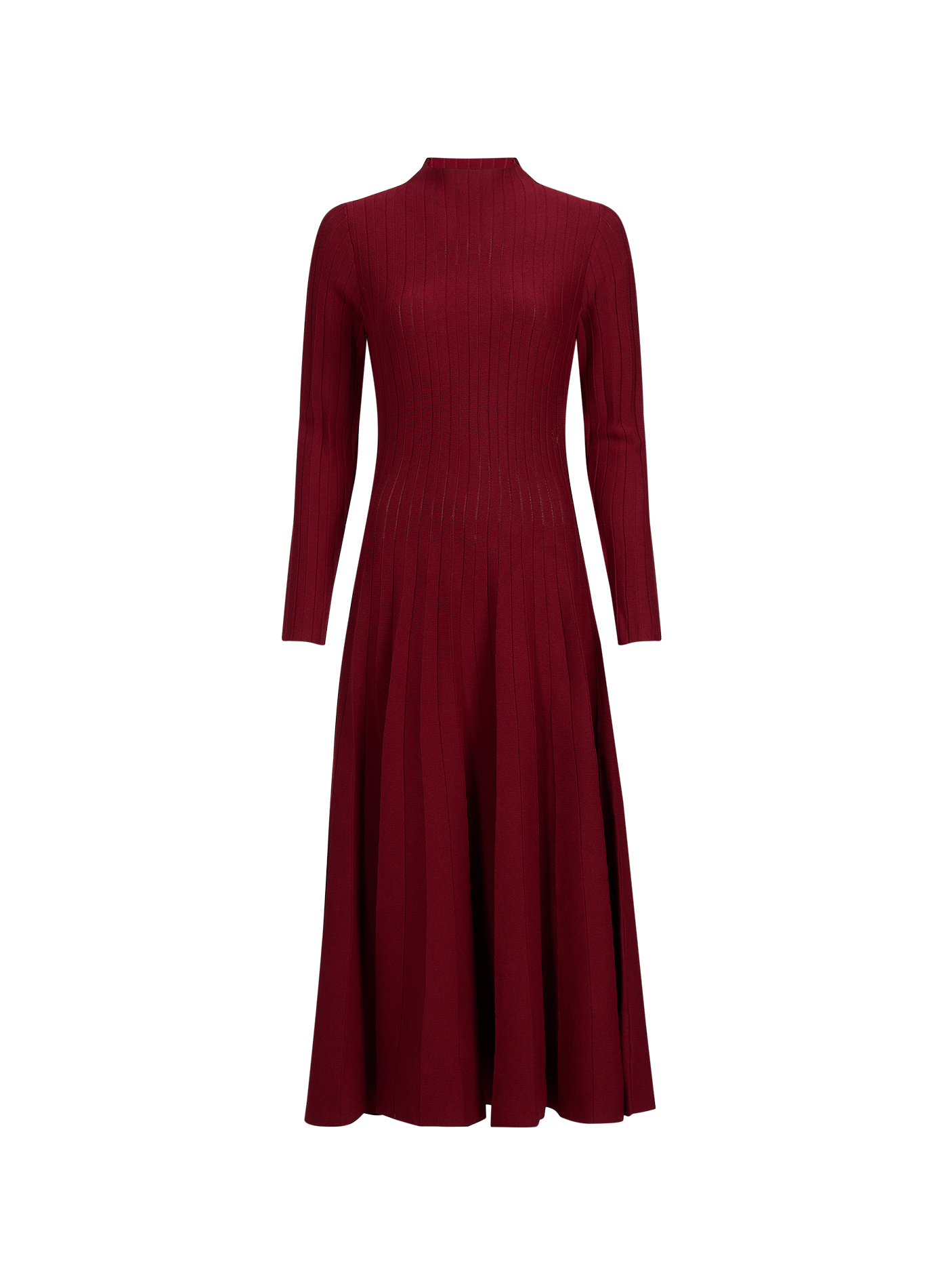 Langer Strickkleid ADOLFO DOMINGUEZ Rot