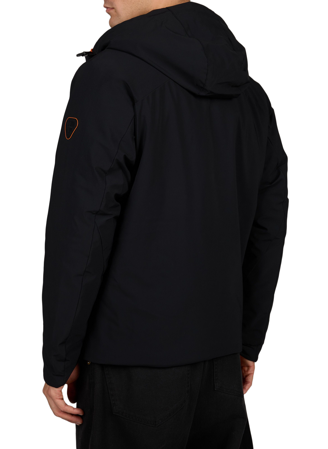 High-neck hooded jacket GERTRUDE Black