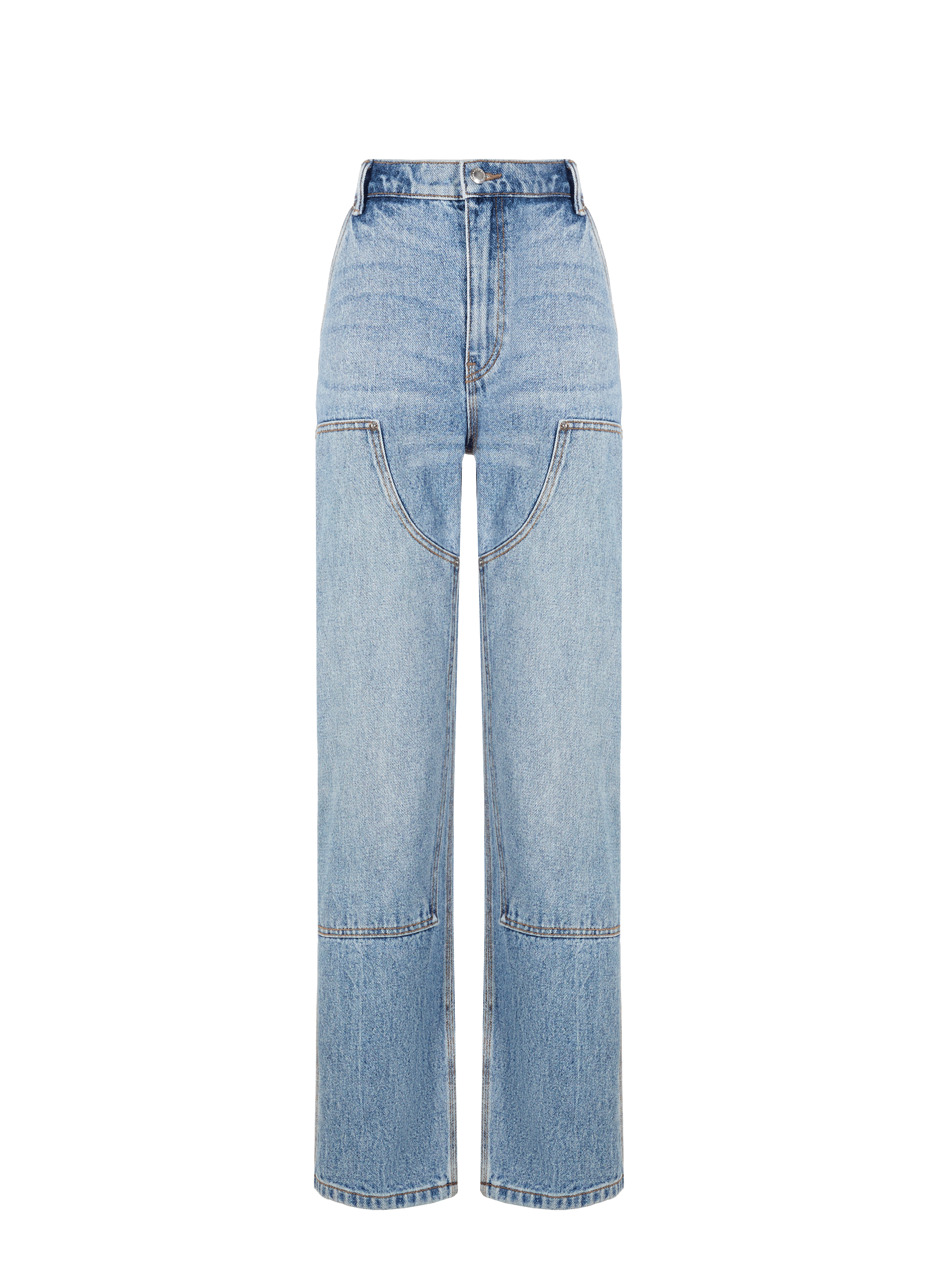 ALEXANDER WANG Jean cargo en coton Bleu