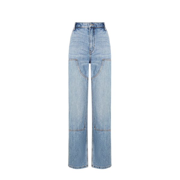 Alexander Wang Cargo-style Cotton Jeans In Blue