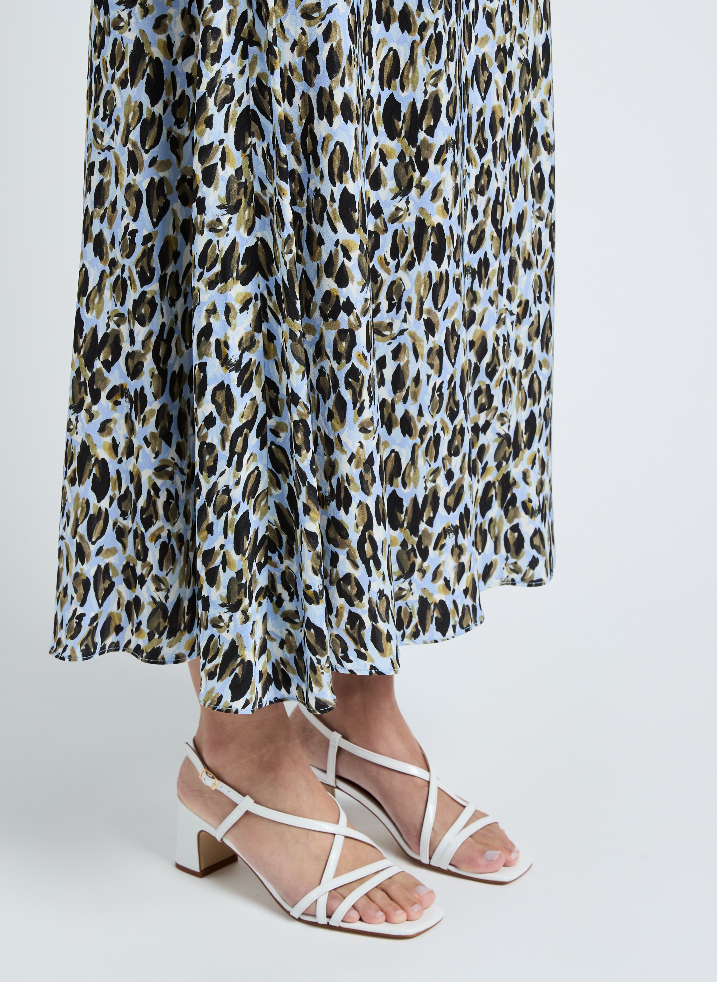 Jupe longue imprimée VERONE Multicolore