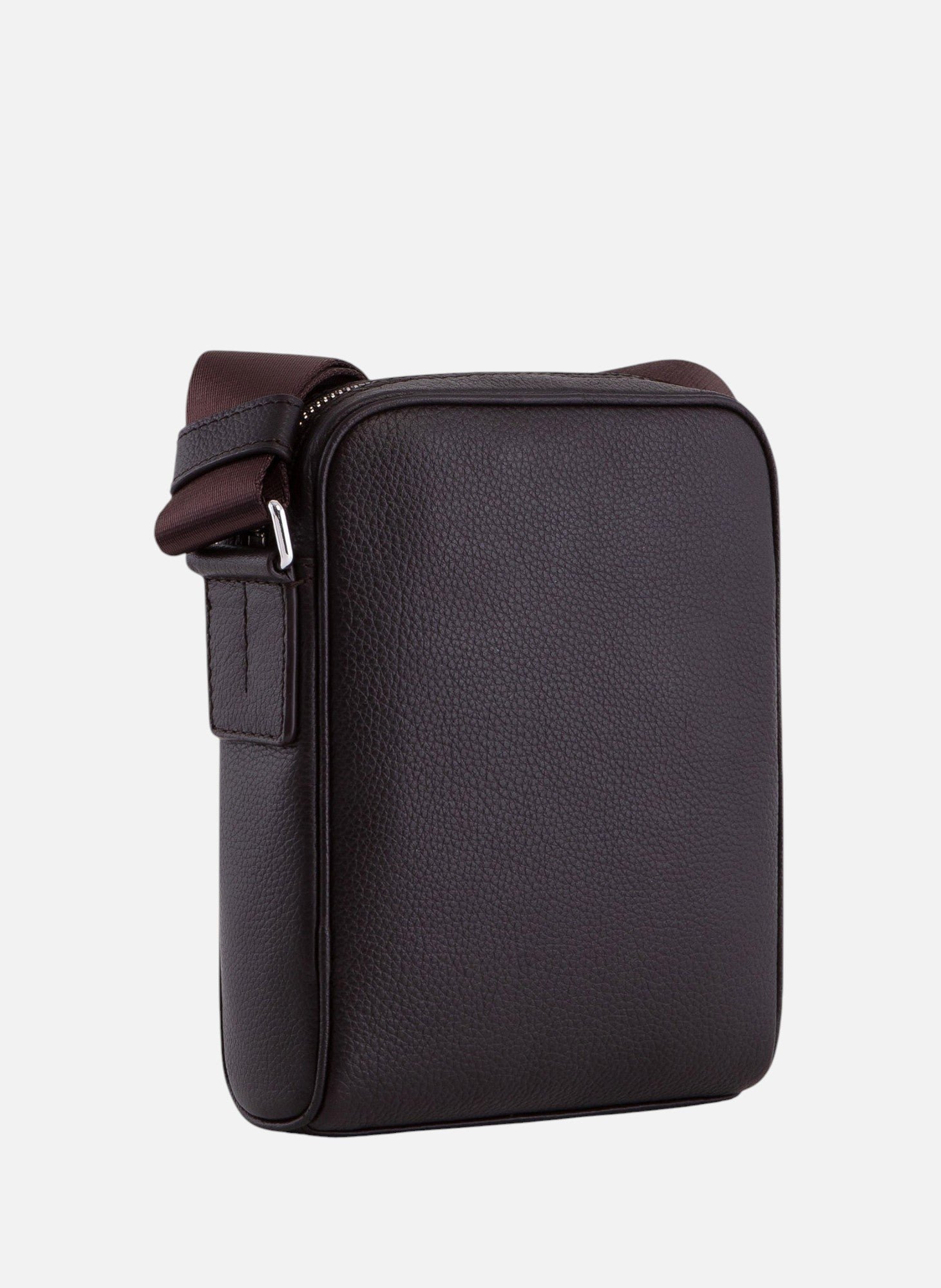 Petite sacoche charles en cuir grainé LE TANNEUR Marron