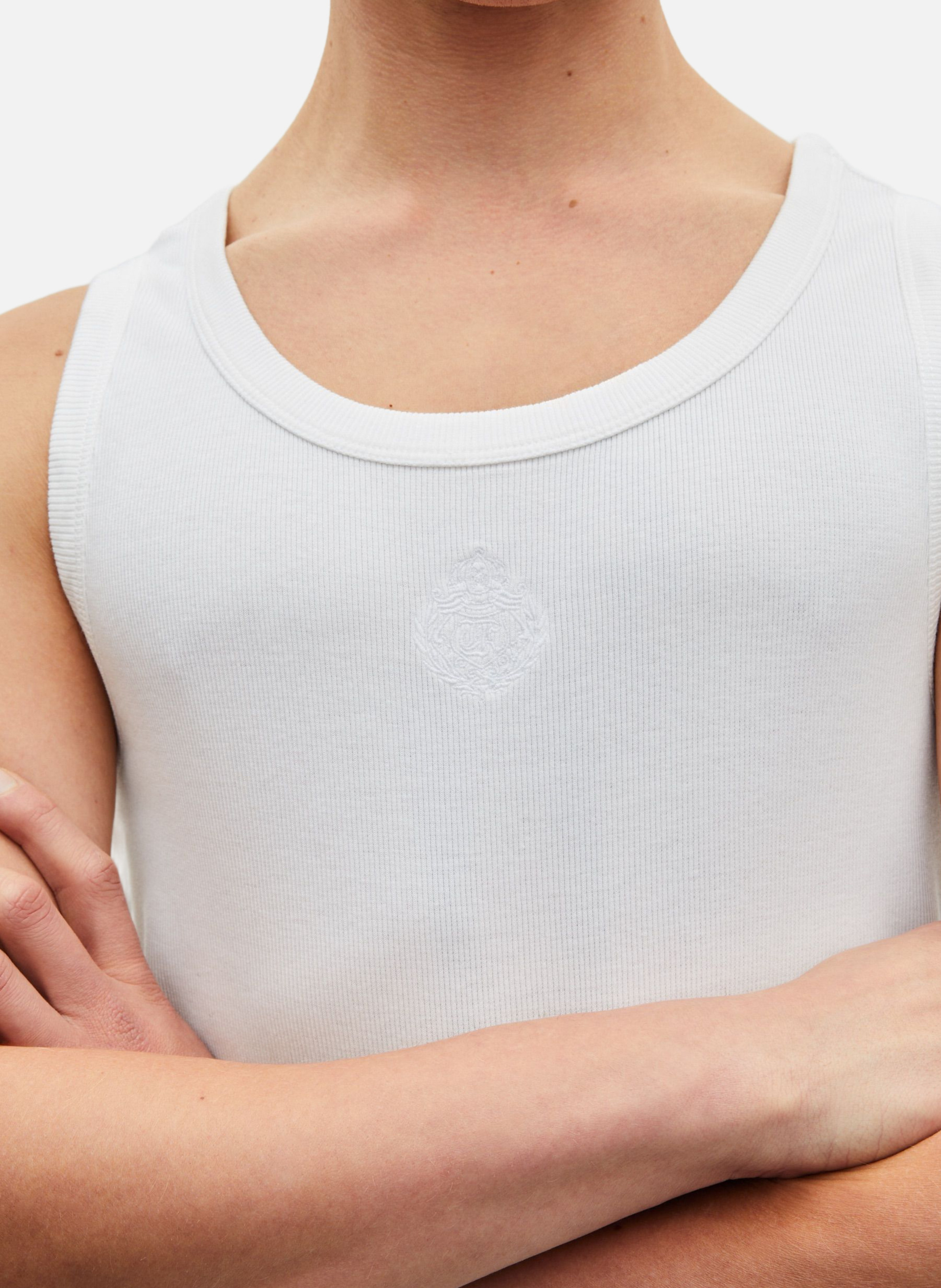 Débardeur avec broderie blason THE KOOPLES Blanc