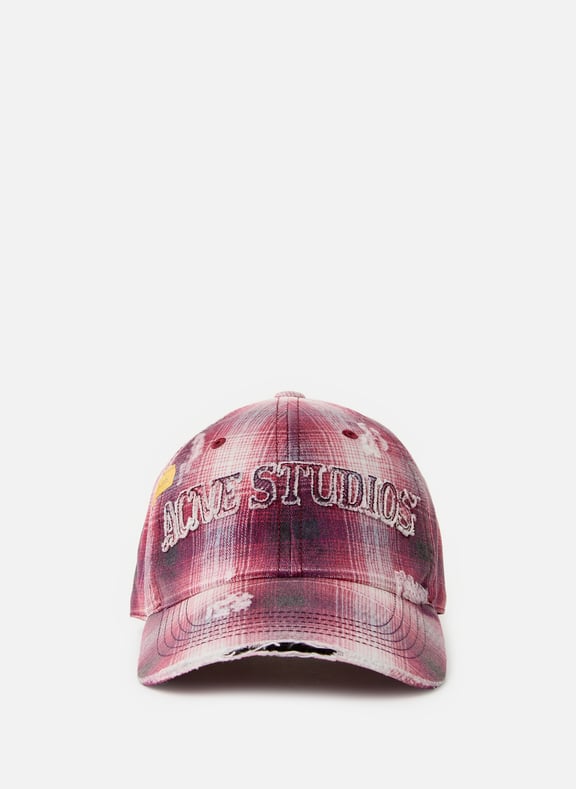 Destroyed printed cap Multicolour by ACNE STUDIOS ACNE STUDIOS Destroyed printed cap Multicolour
