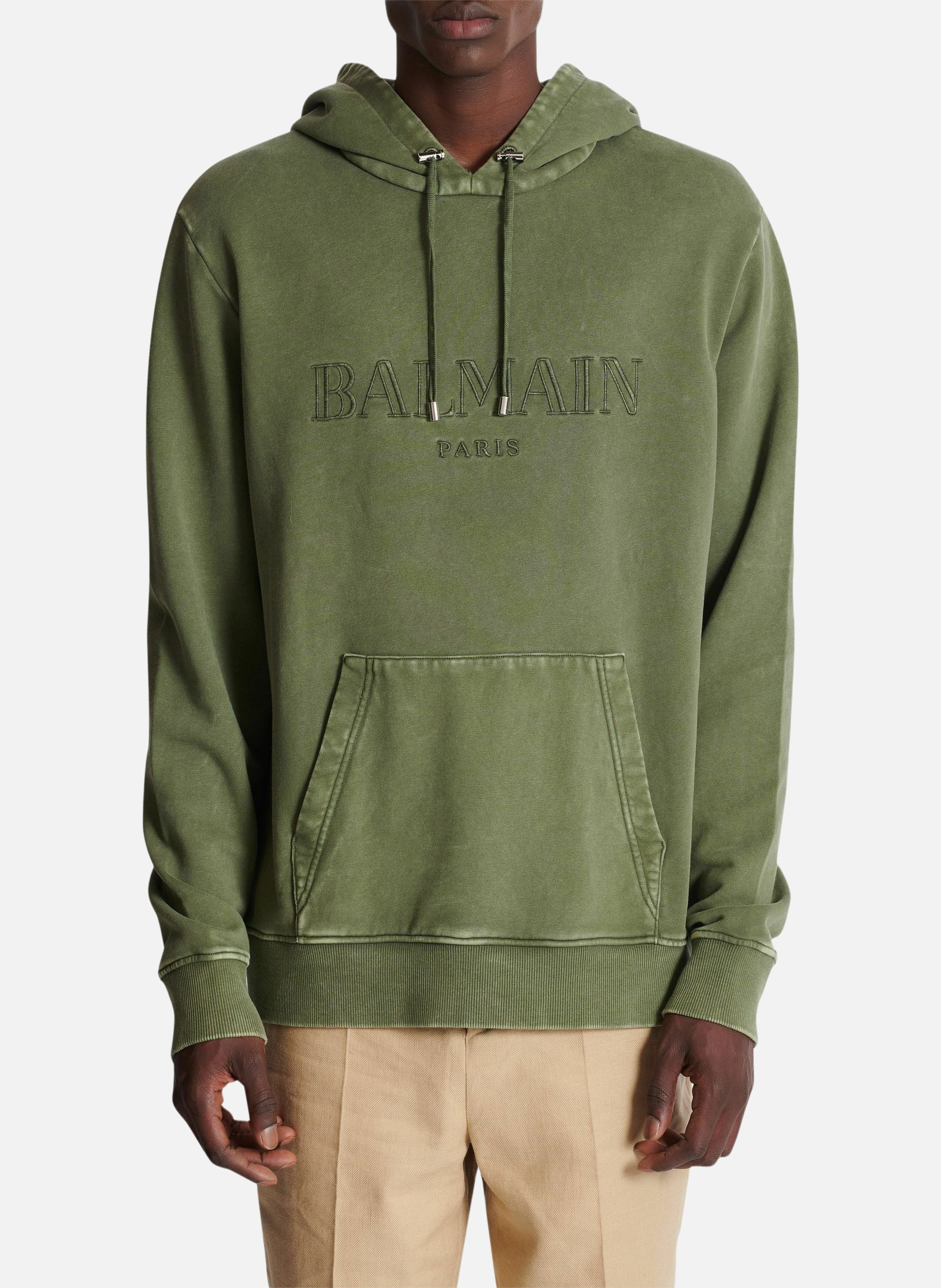 Hoodie brodé balmain vintage BALMAIN Vert