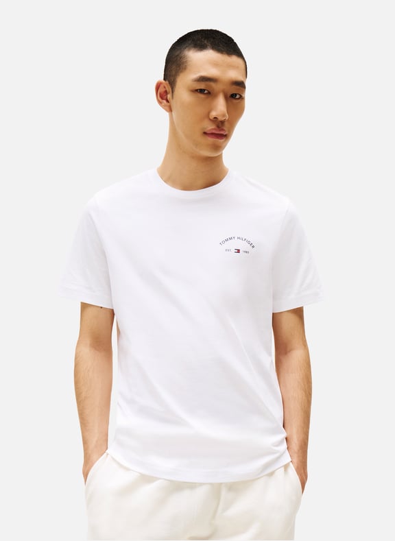 Classic Cotton T-Shirt White by TOMMY HILFIGER TOMMY HILFIGER Classic Cotton T-Shirt White