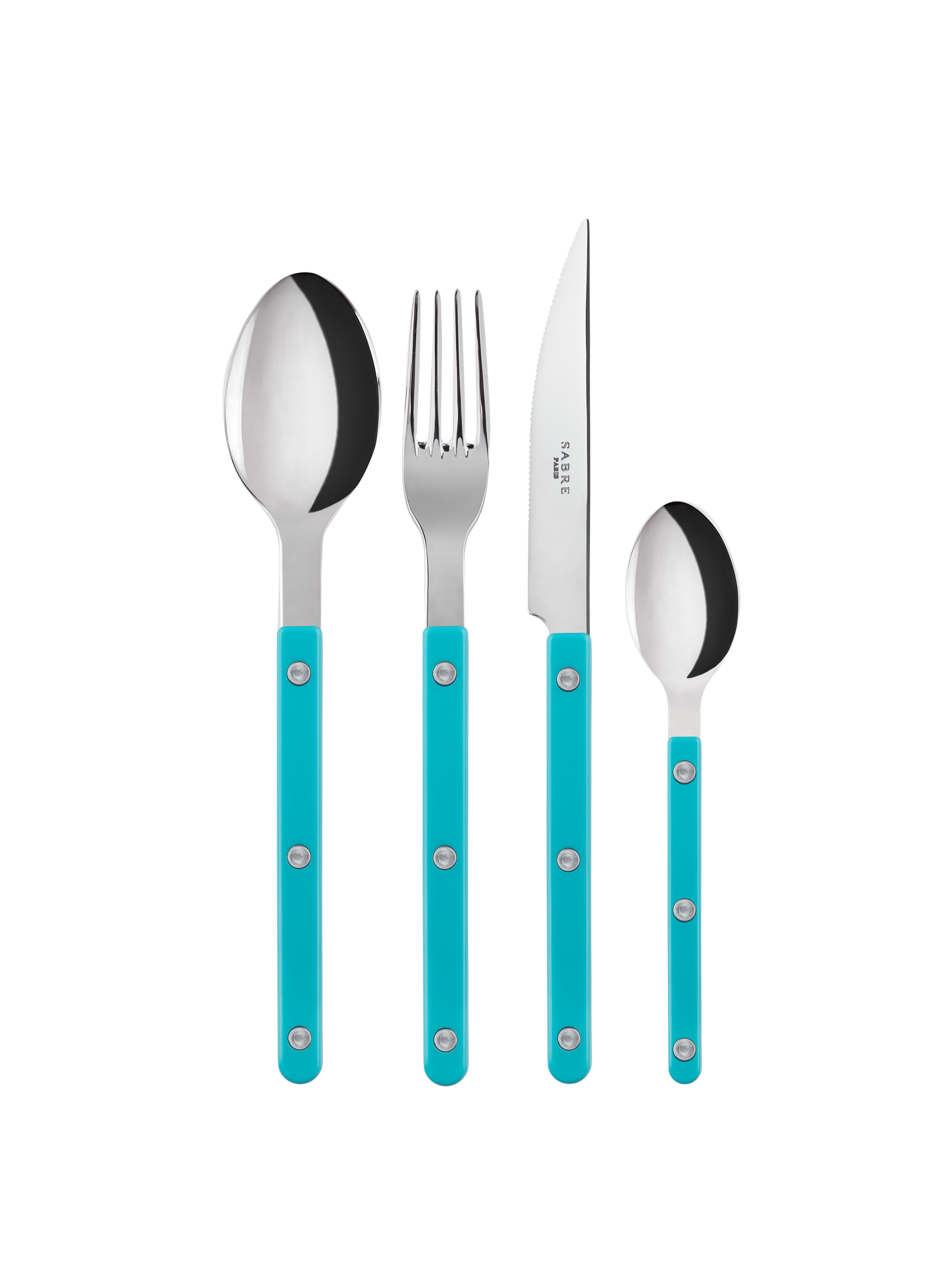 Set de 4 couverts de table, bistrot SABRE PARIS Bleu