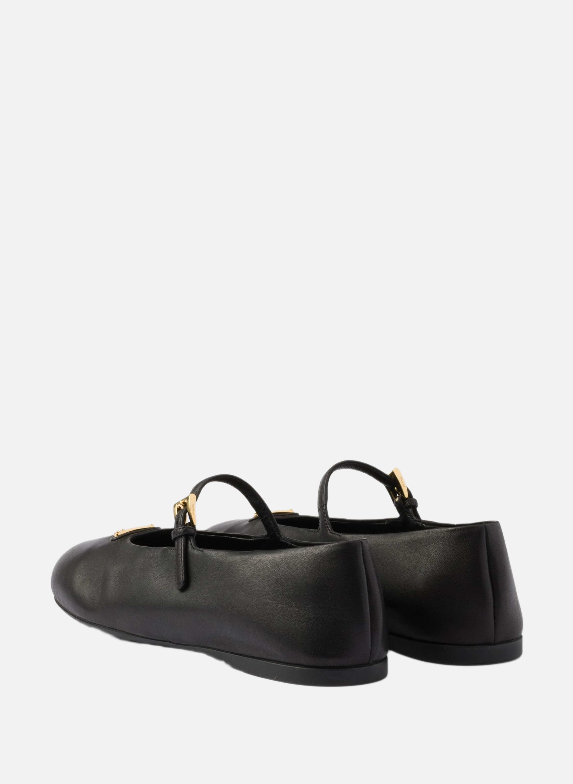 Ballerines en cuir nappa PRADA Noir