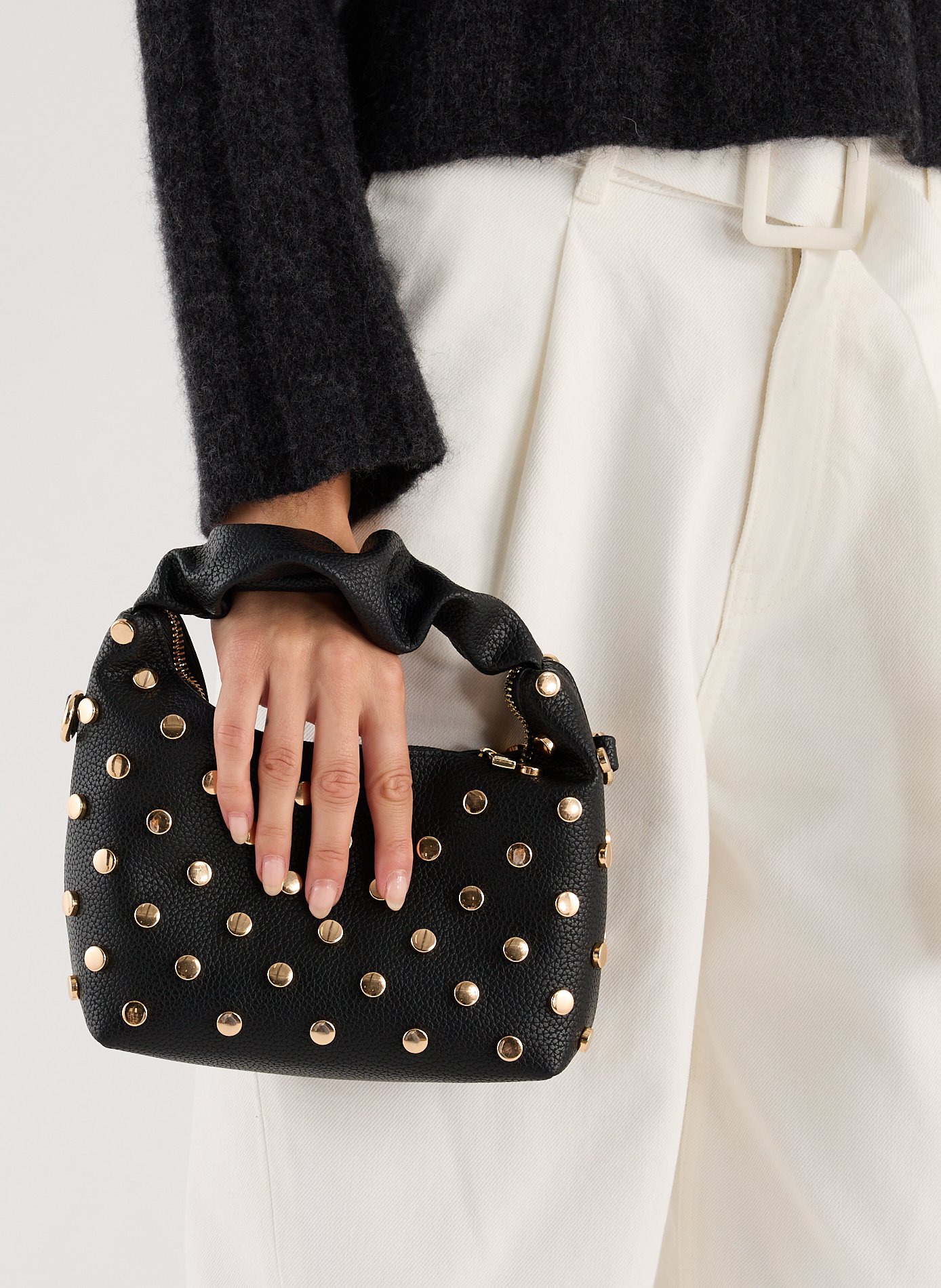 Sac à main Glou clouté SAISON 1865 Noir