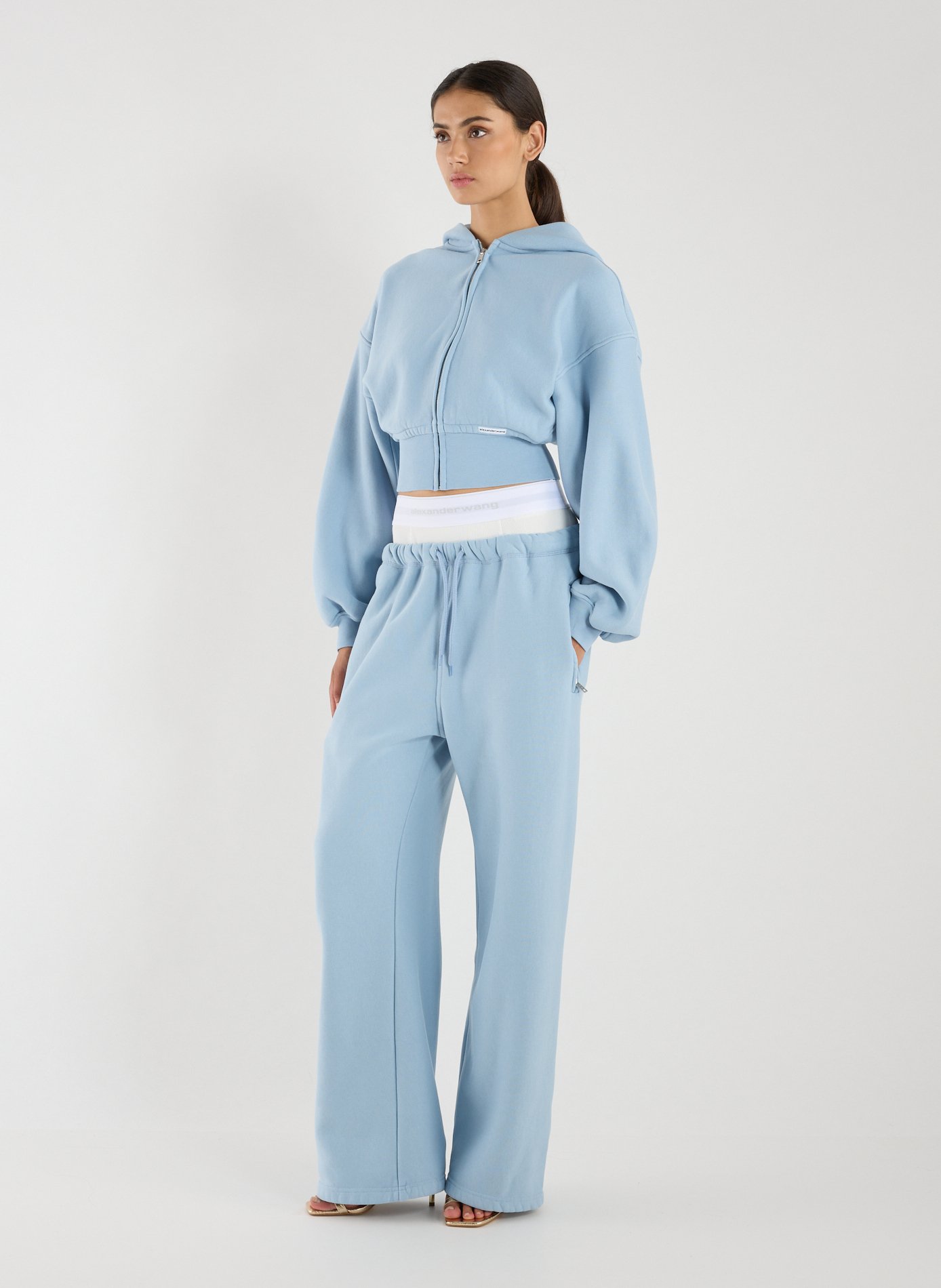 Pantalon de survêtement en coton  ALEXANDER WANG Bleu
