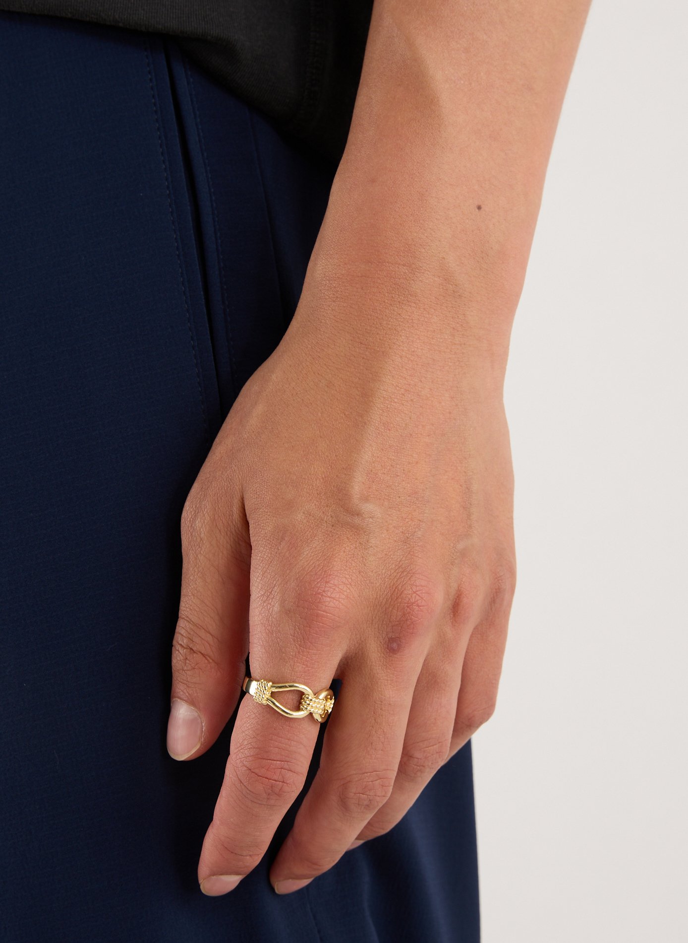 Gold Lasso Ring SERGE DENIMES Golden