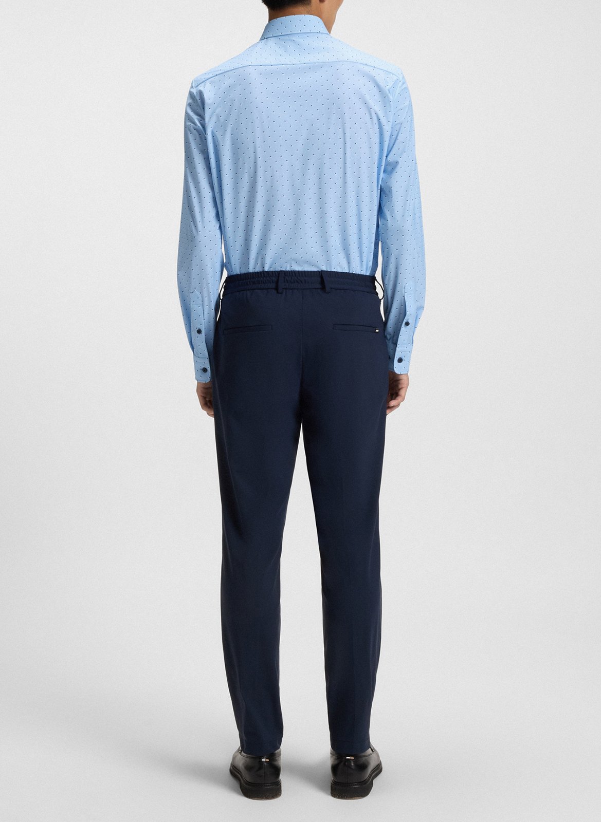 Chemise slim à motifs BOSS Bleu