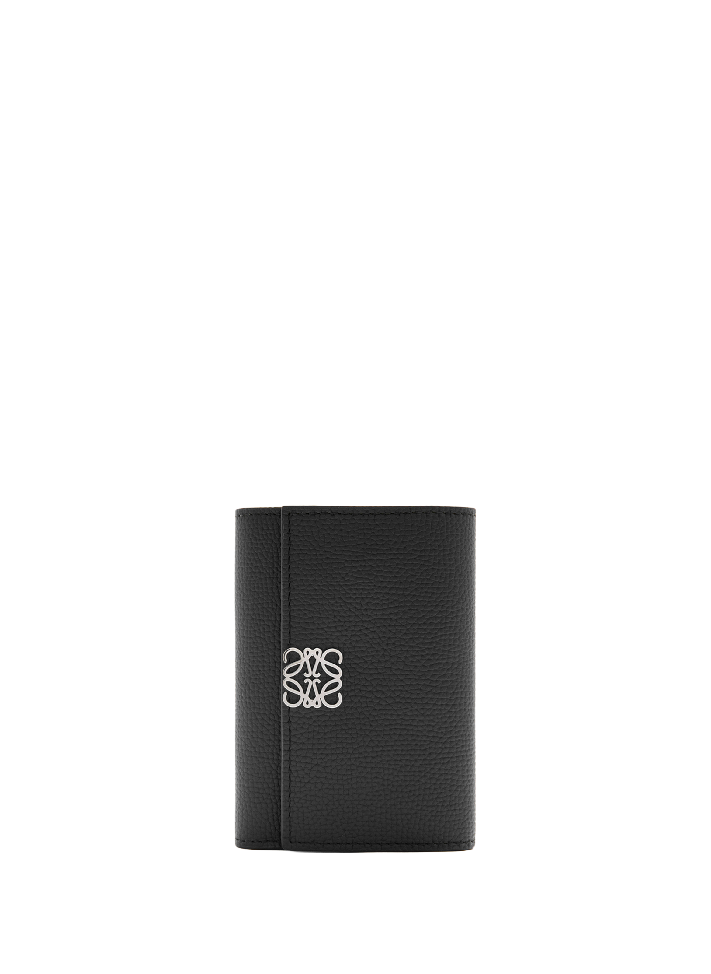 LOEWE Grained calfskin vertical wallet Black