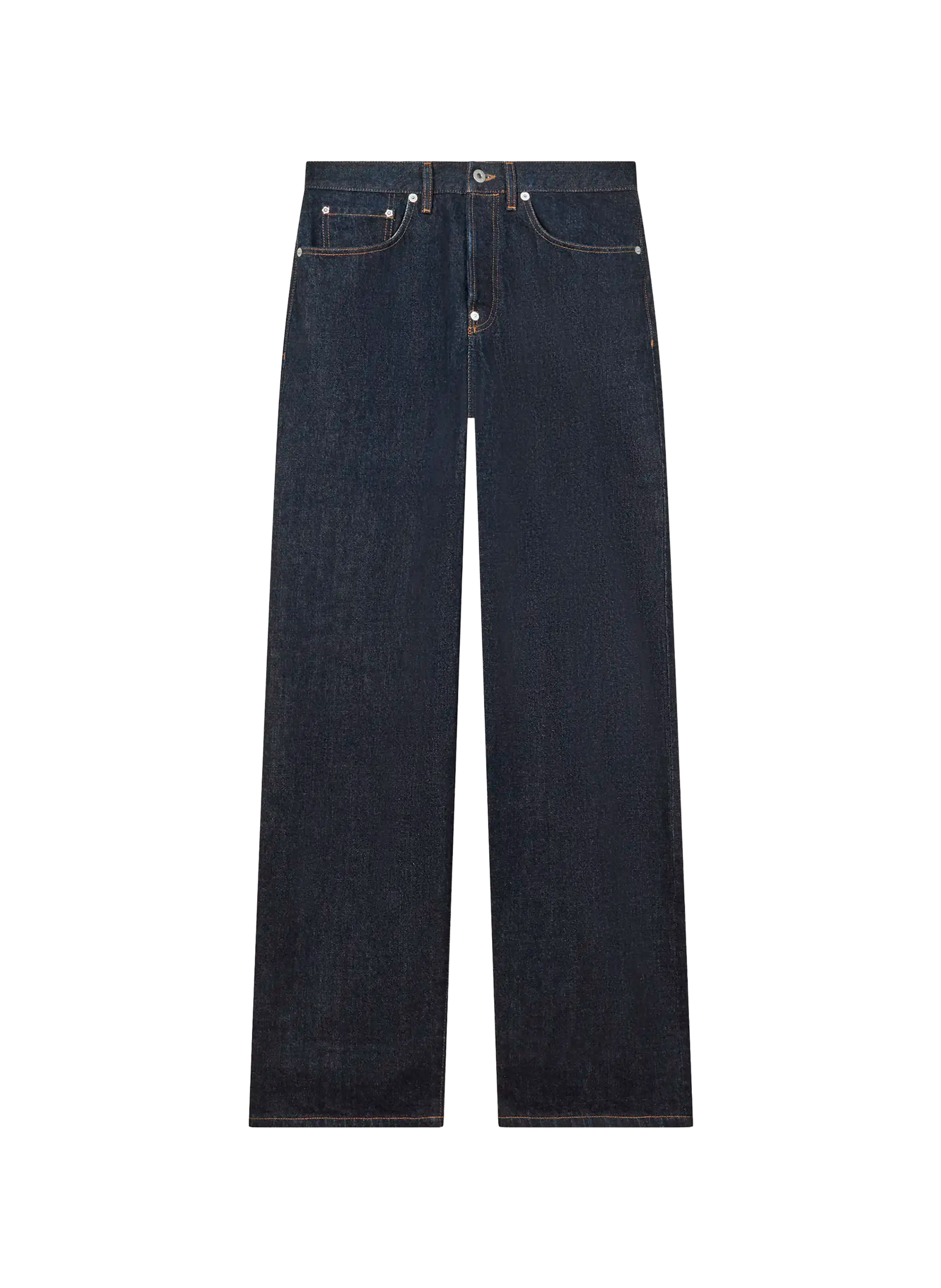 Straight cotton jeans KENZO Blue