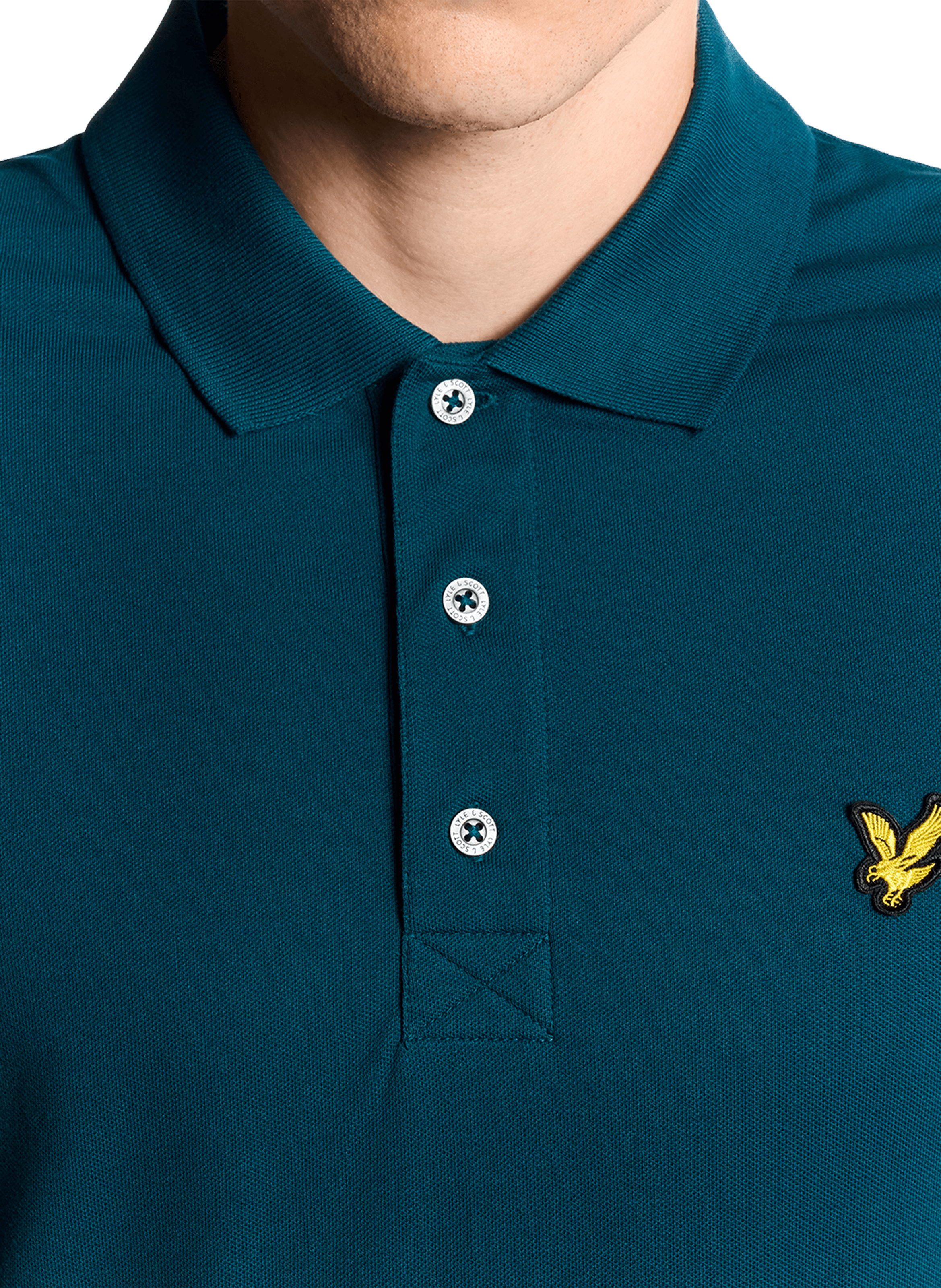 Polo à manches courtes en coton mélangé LYLE & SCOTT Vert