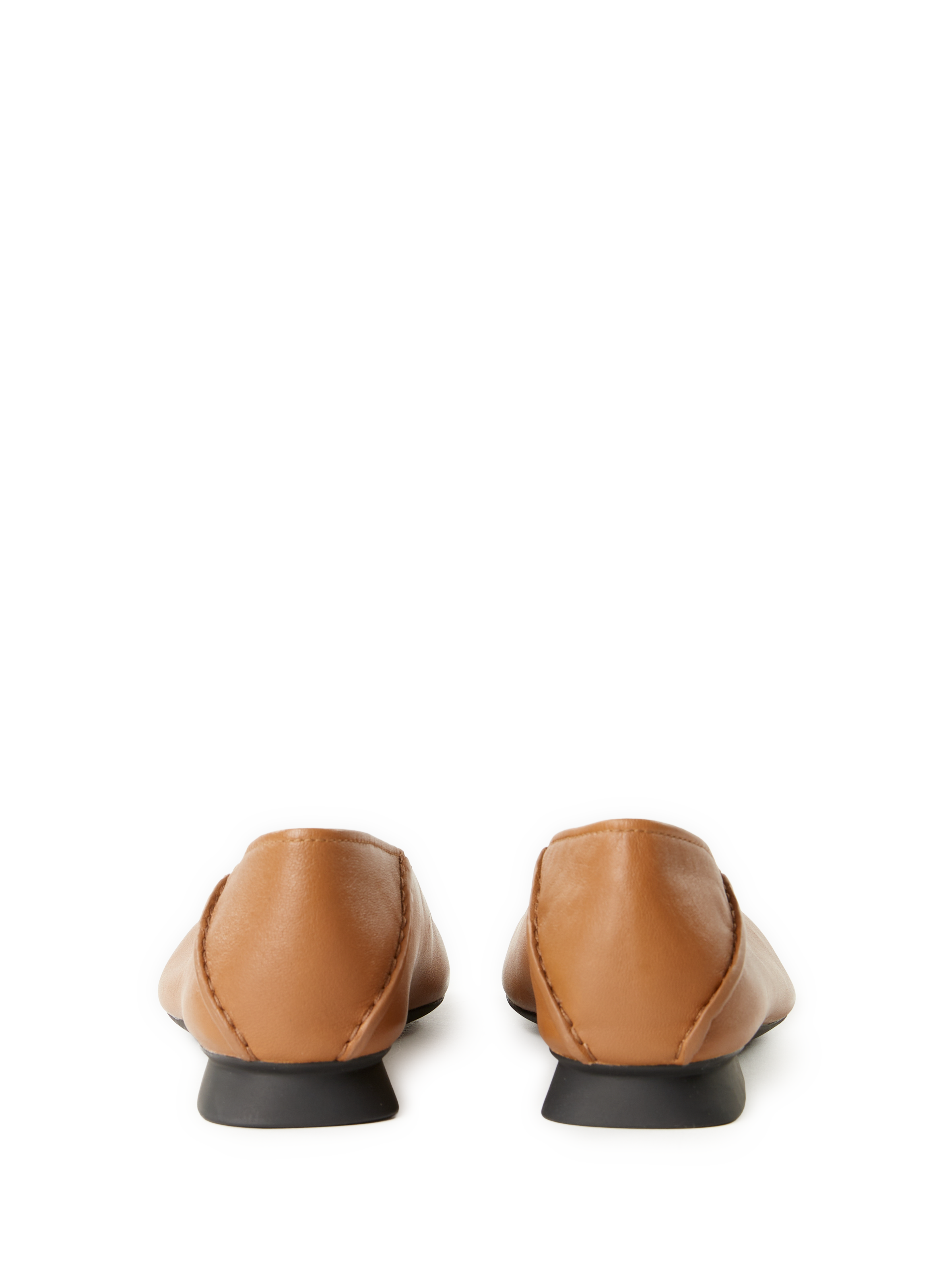 Casi Myra leather ballet flats CAMPER Brown