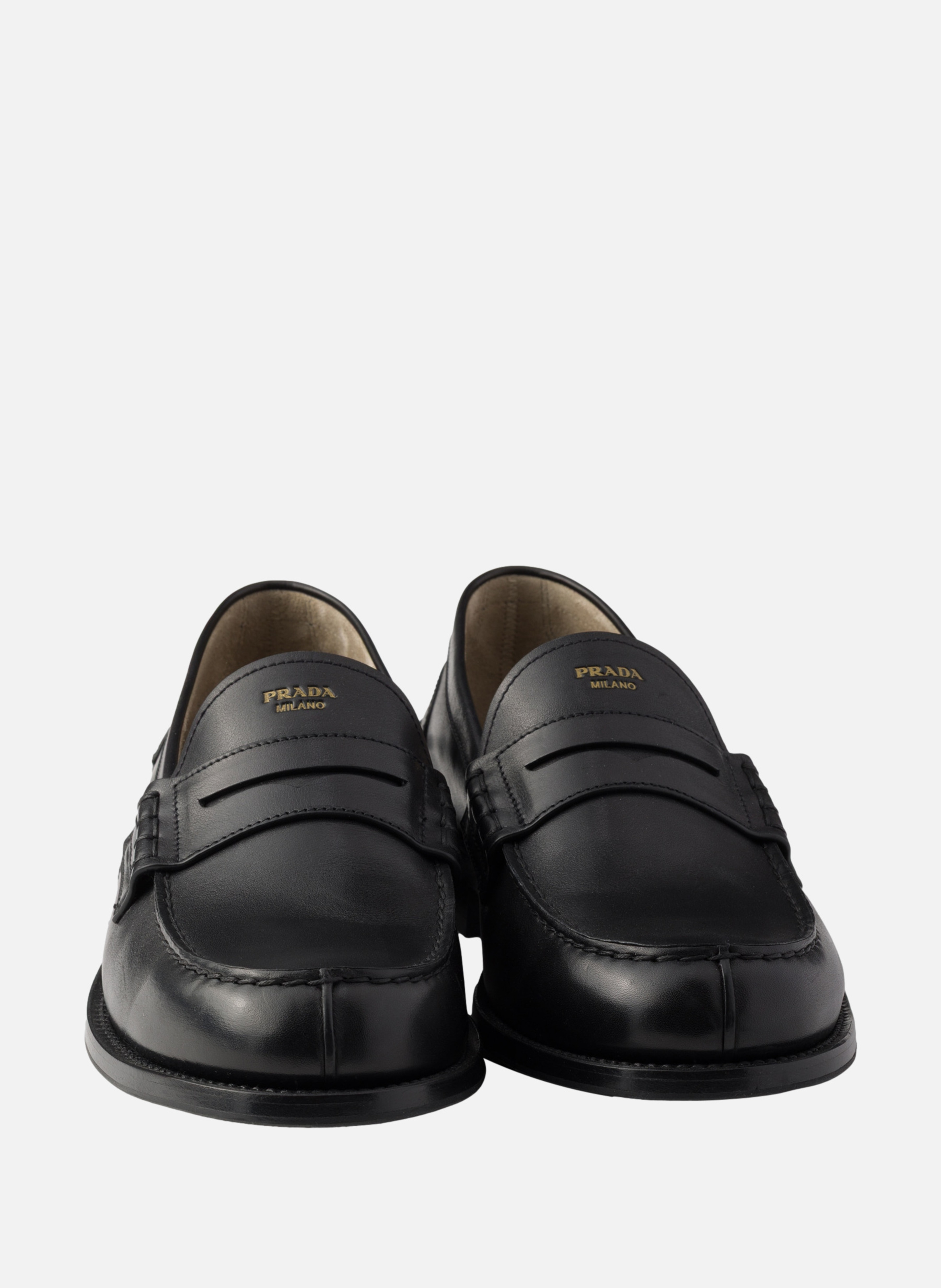 Mocassins en cuir PRADA Noir