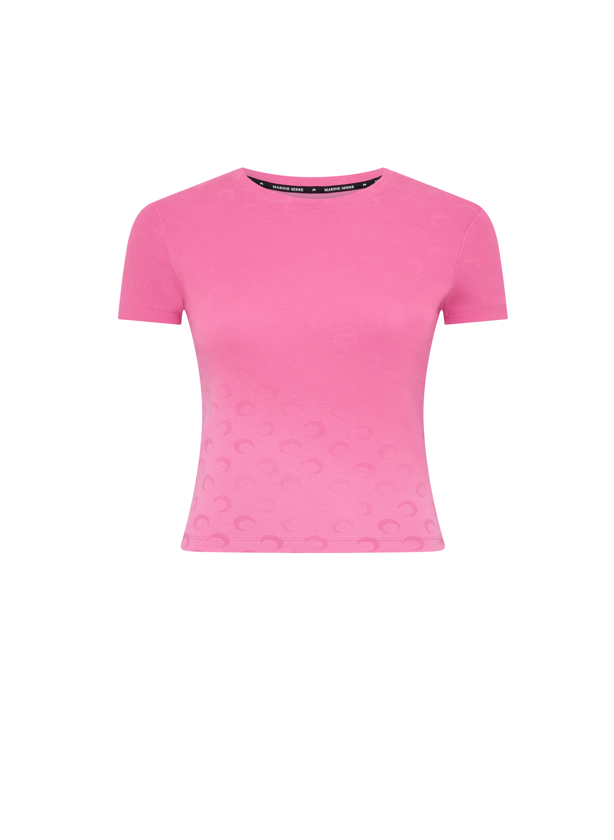T-shirt coupe baby moon délavé MARINE SERRE Rose
