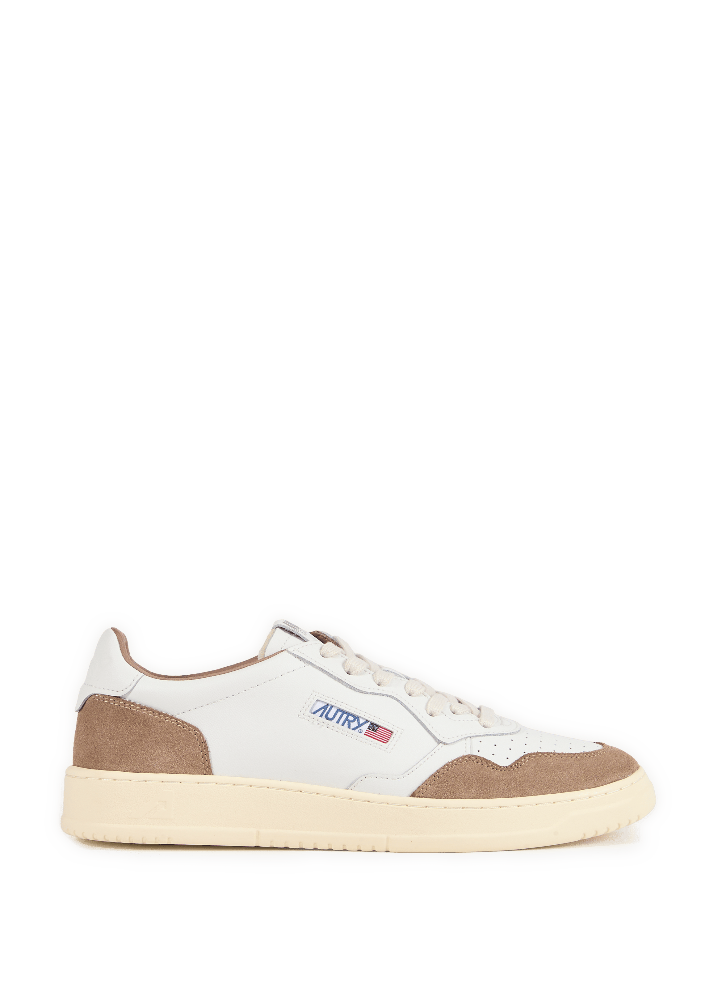 Baskets compensés en cuir AUTRY Blanc