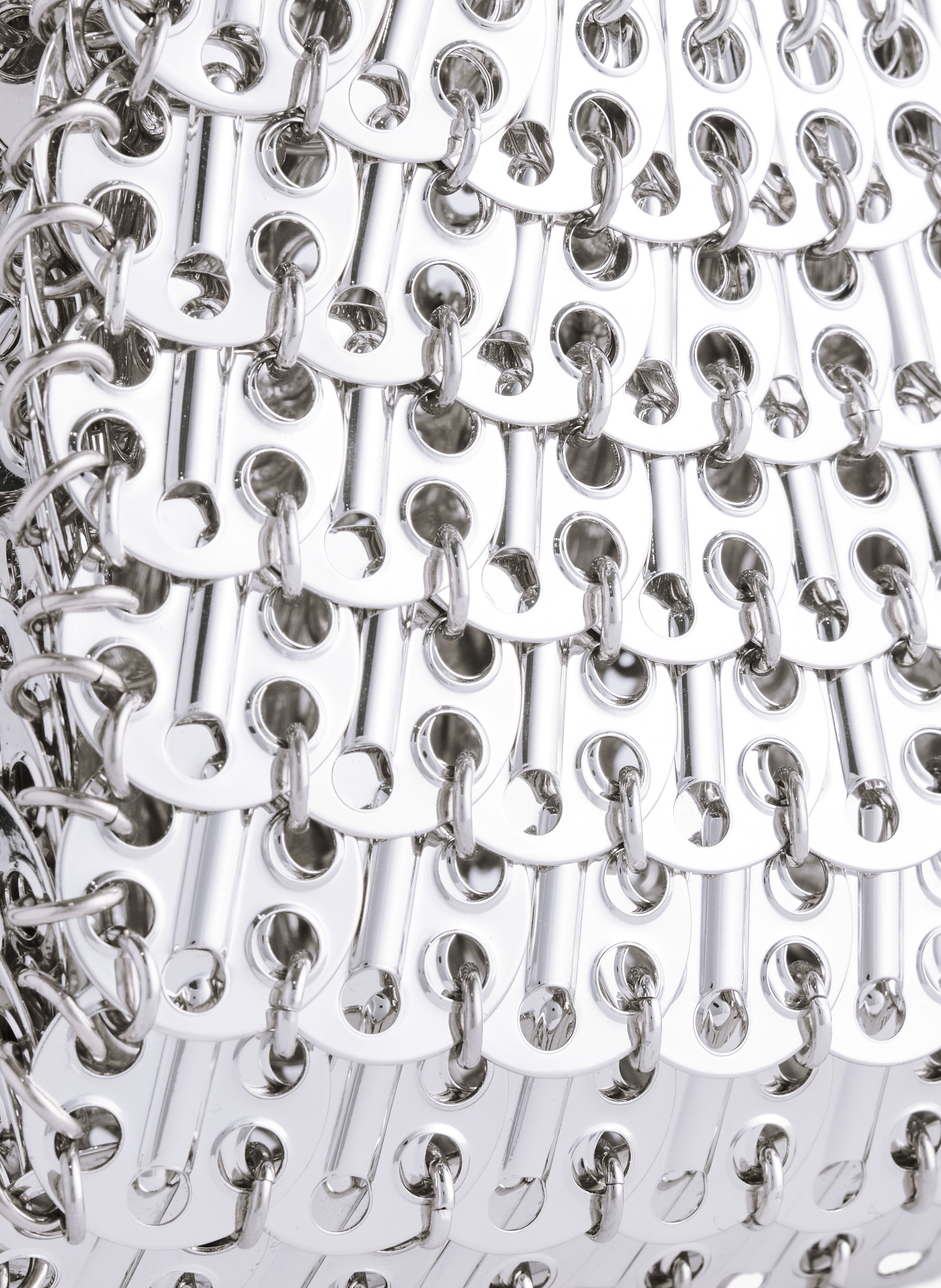 1969 clutch en métal RABANNE Argent