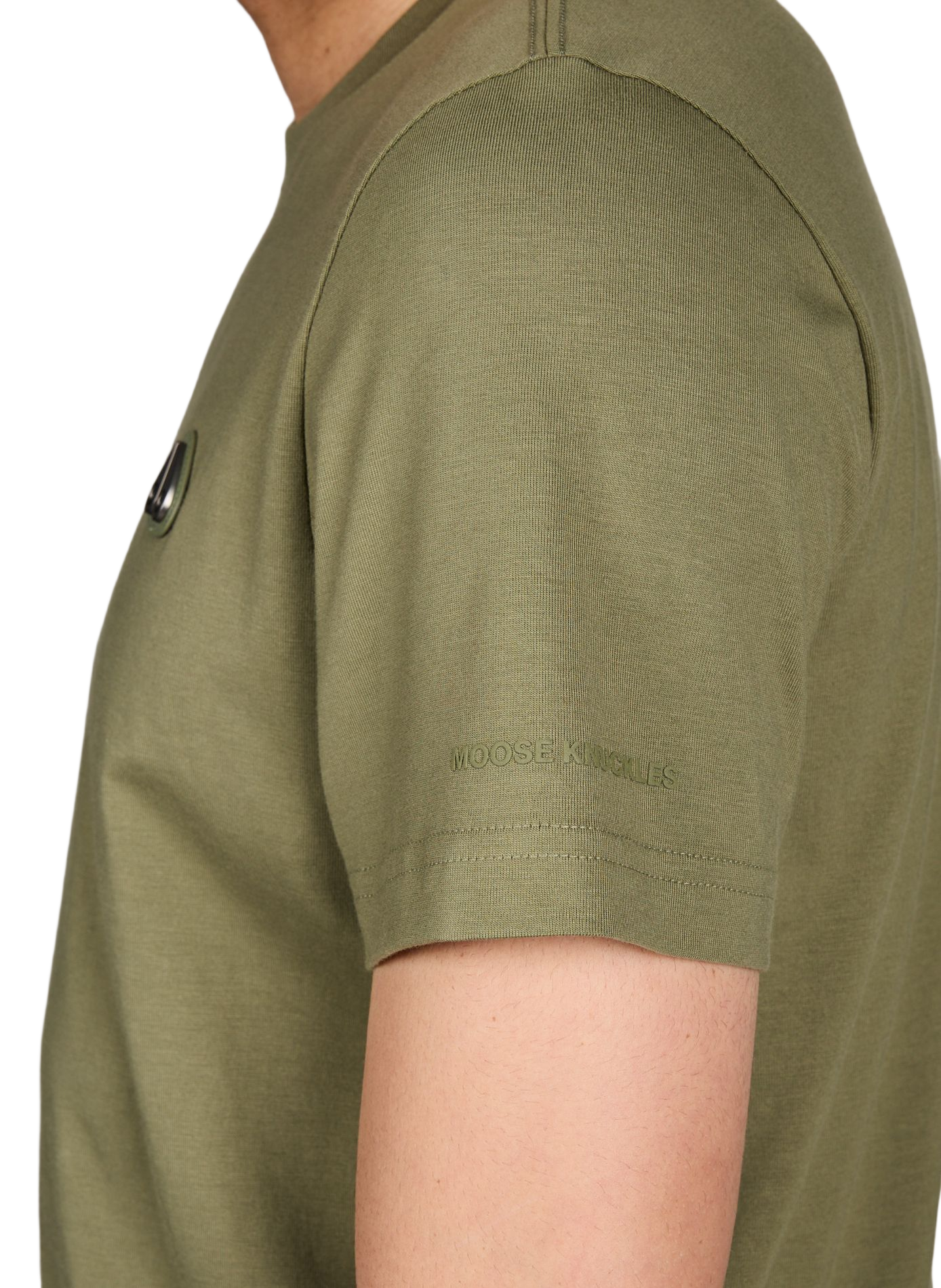 T-shirt en coton MOOSE KNUCKLES Kaki
