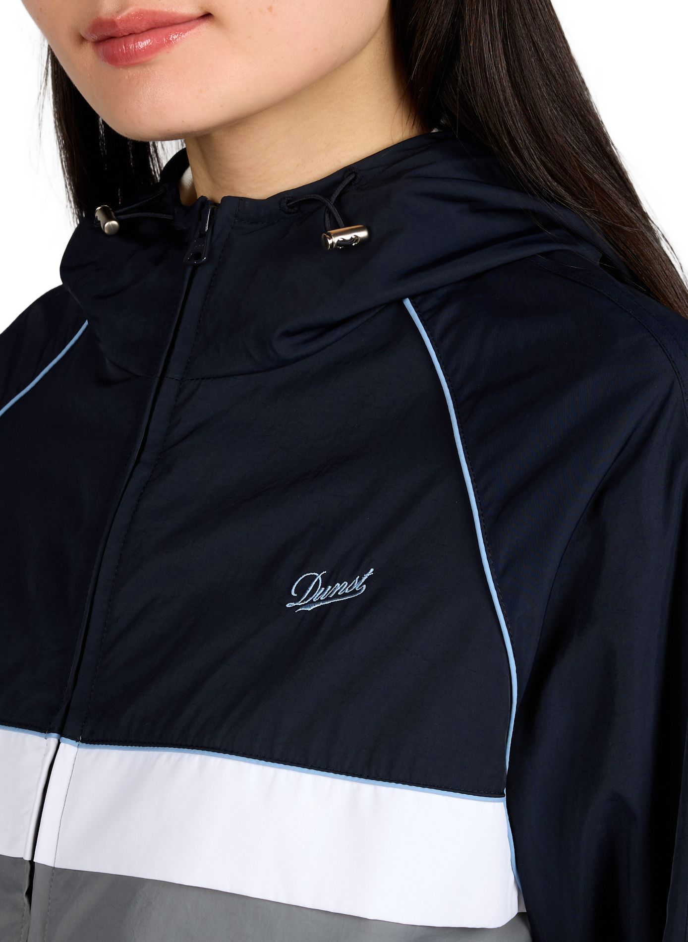 Blouson col rond à capuche DUNST Bleu
