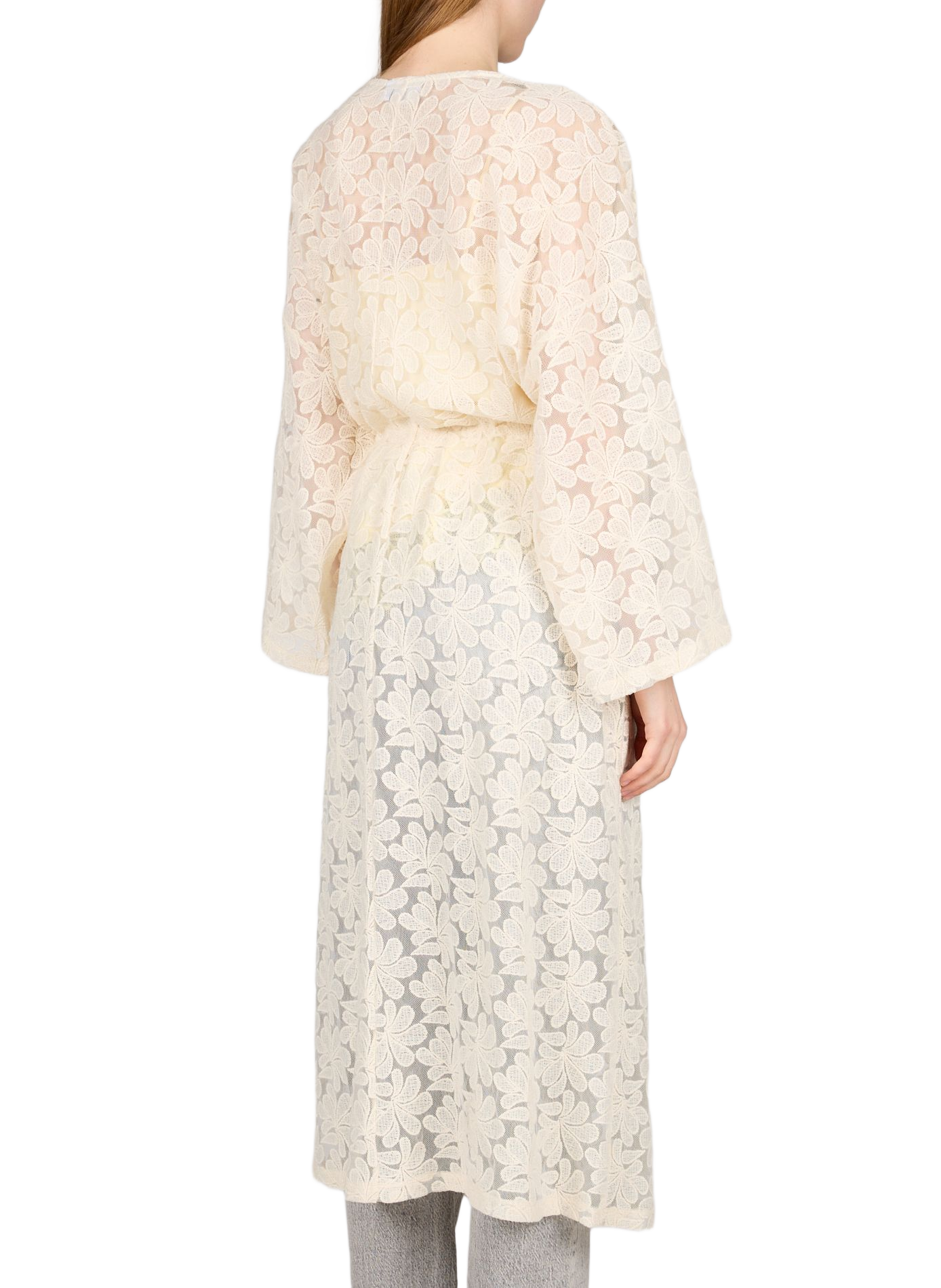 Abito da spiaggia Viodetti in pizzo di misto cotone VILA Beige