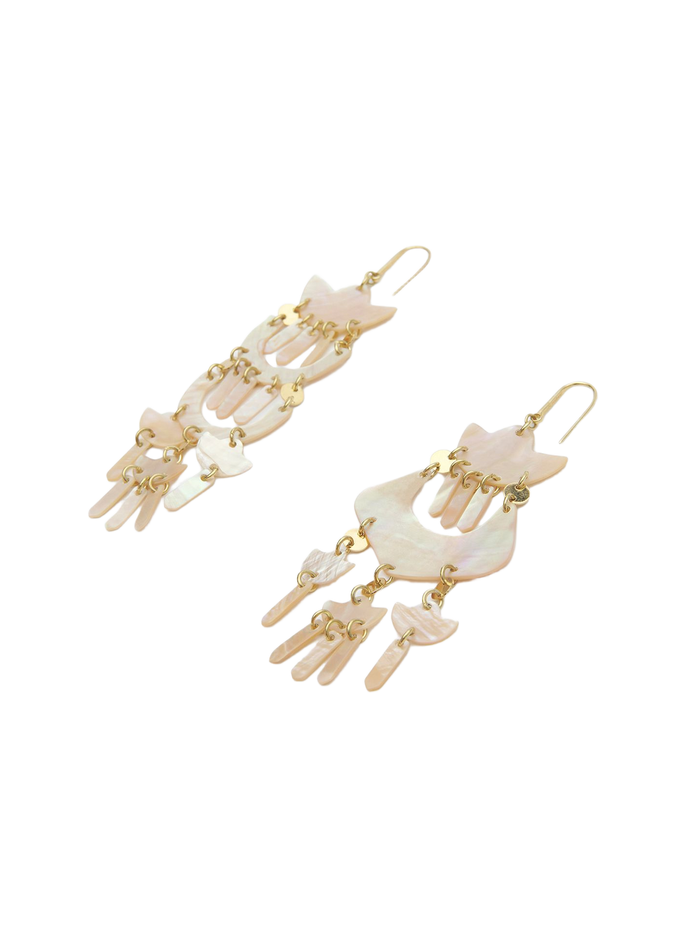 Ohrringe Yue aus Muscheln ISABEL MARANT Weiss