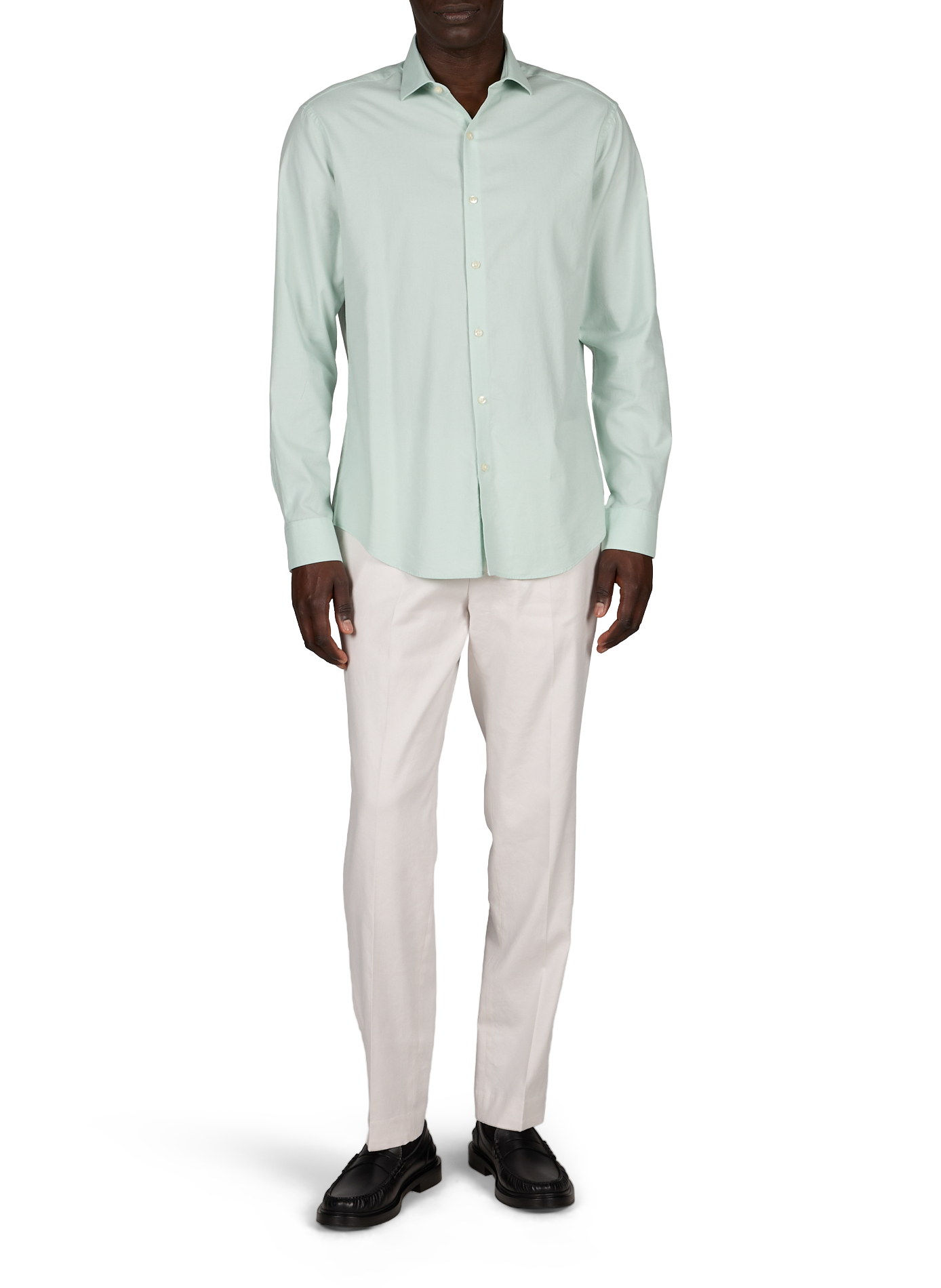 Slim fit shirt in blended cotton CALVIN KLEIN Green