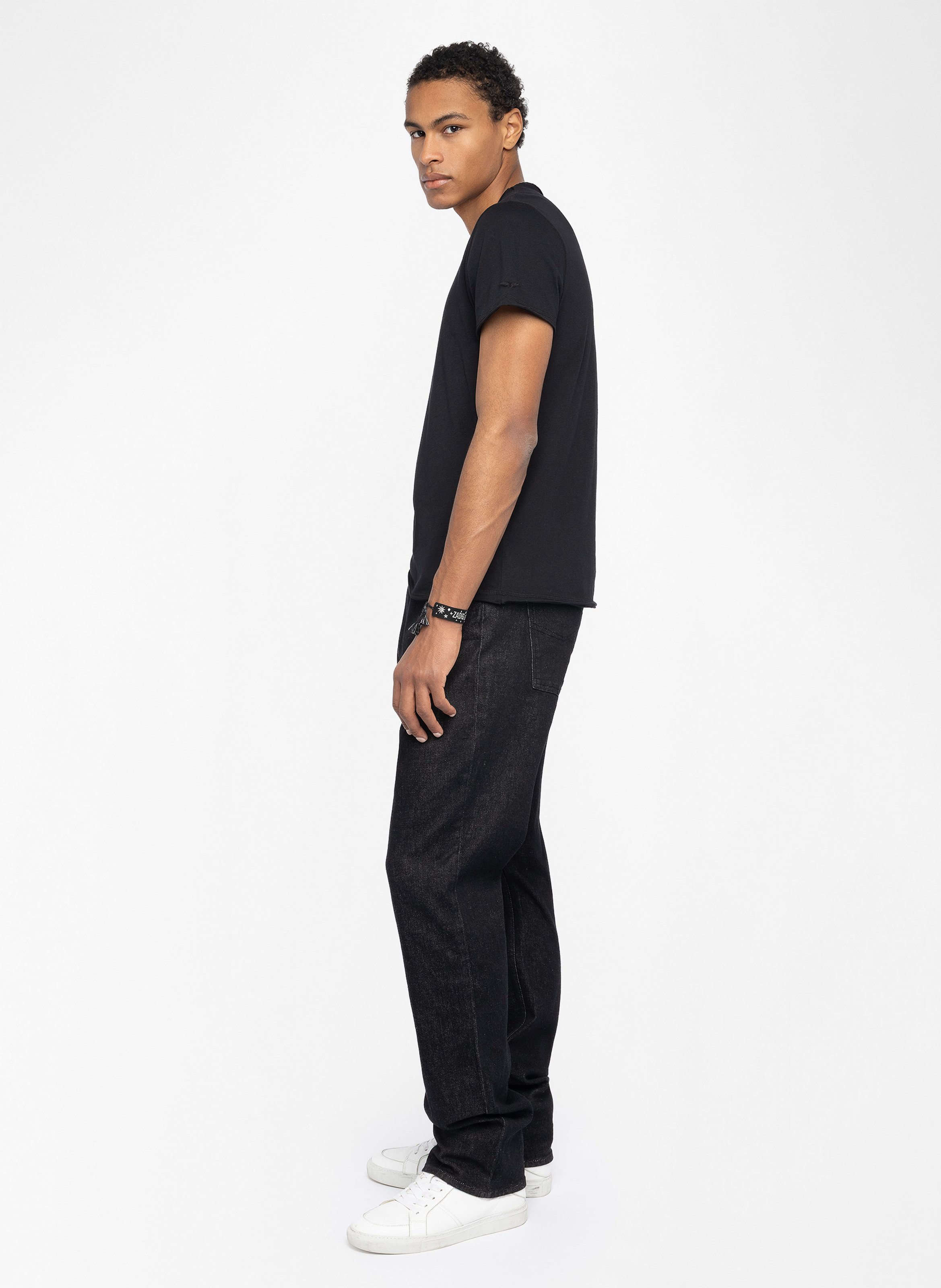 Tee-shirt droit en coton monastir ZADIG&VOLTAIRE Black