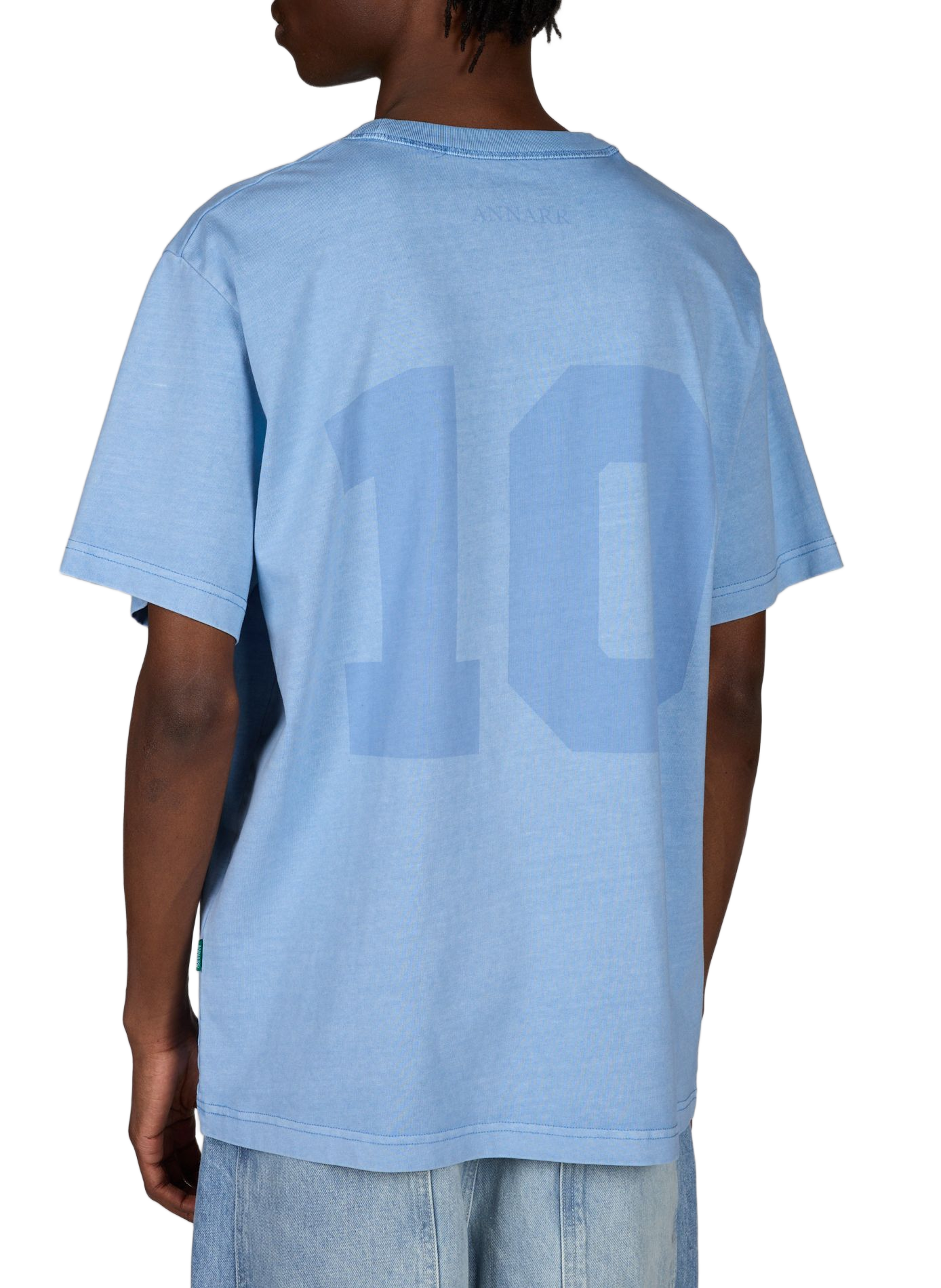 Oversize Baumwoll-T-Shirt ANNARR Blau