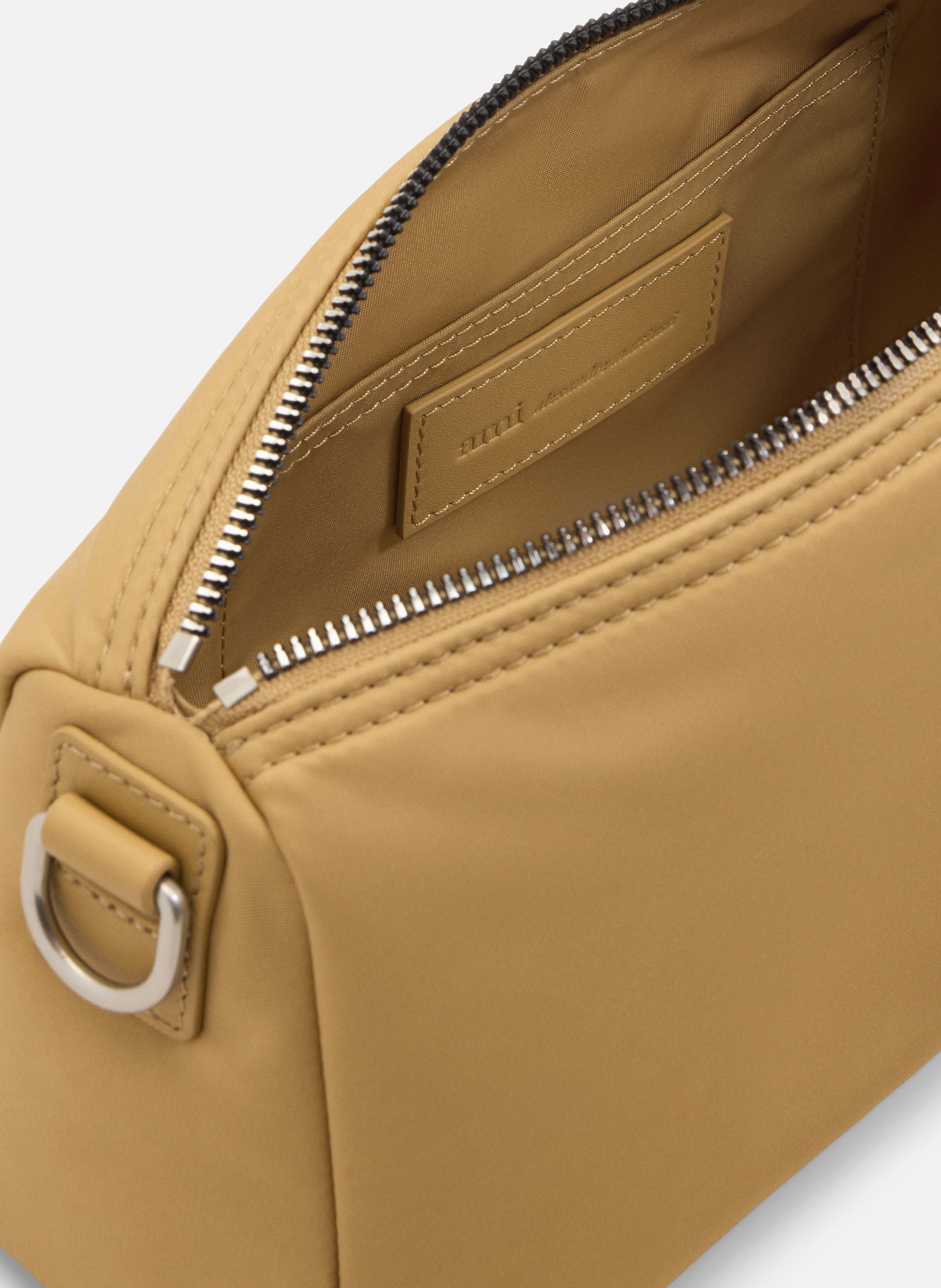 Sac marcel en nylon ouatiné unisexe AMI PARIS Beige