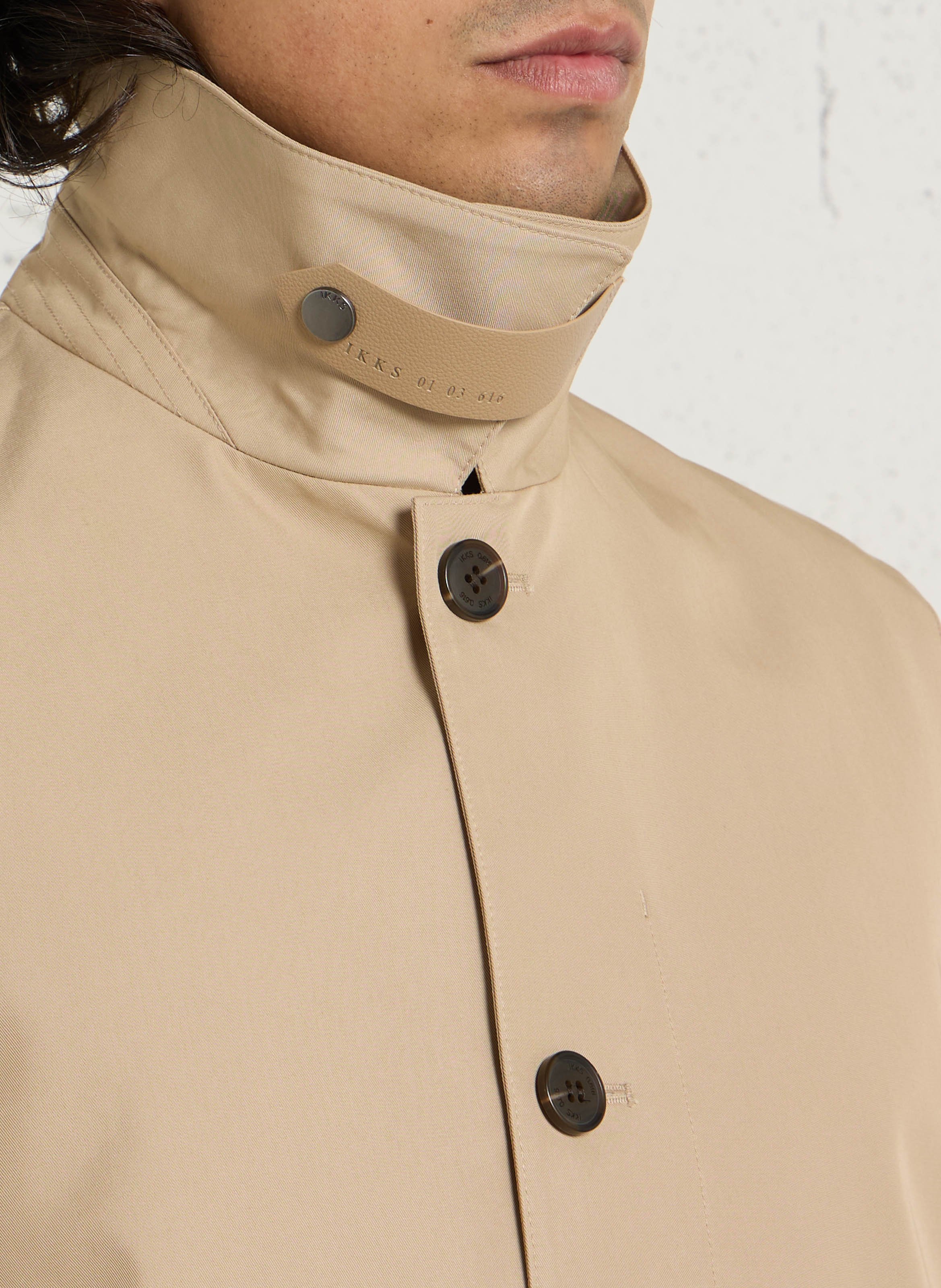 Trench droit en coton mélangé IKKS Beige