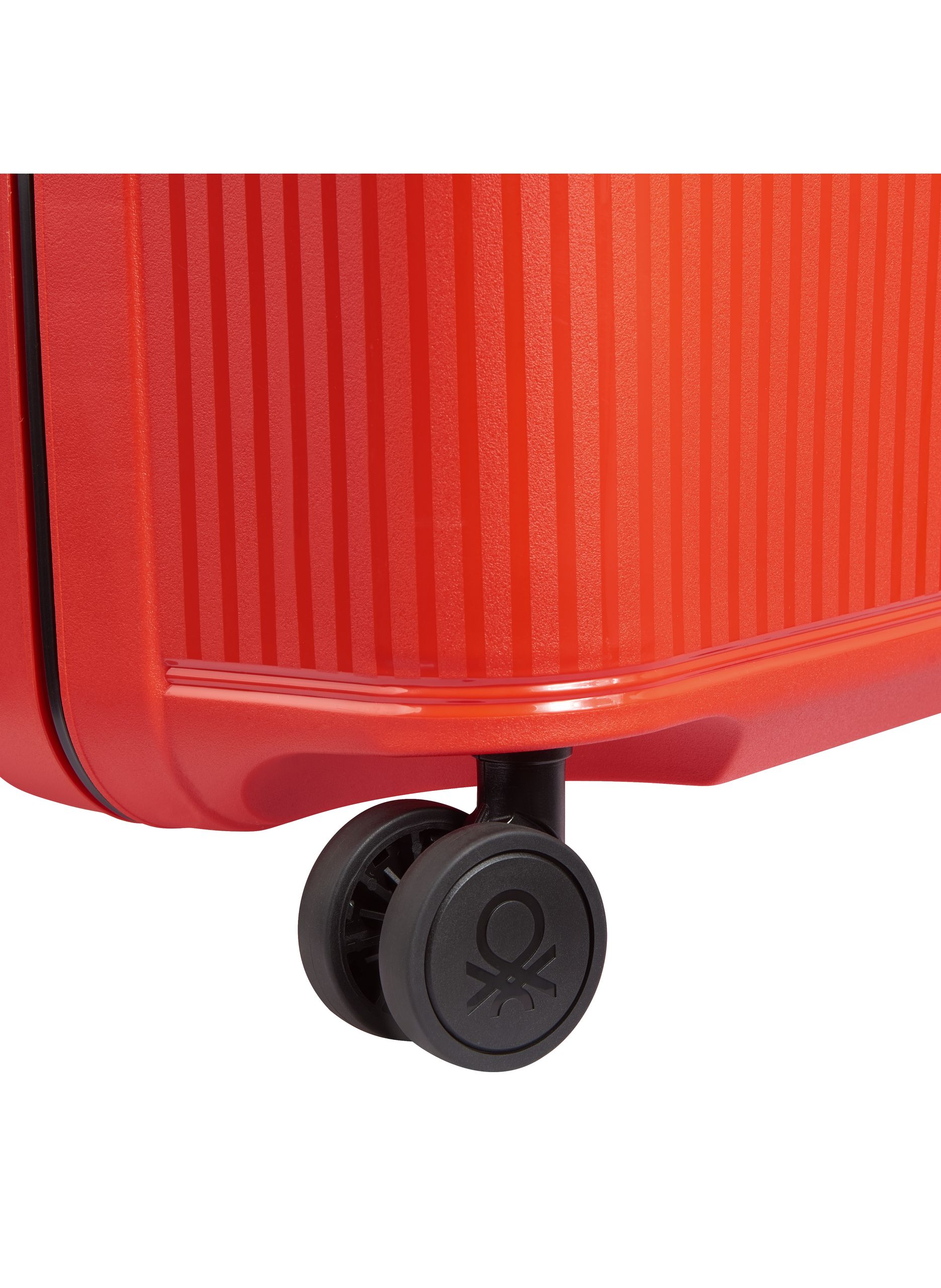 Valise soute rigide taille l - color block hardside DELSEY PARIS Rouge