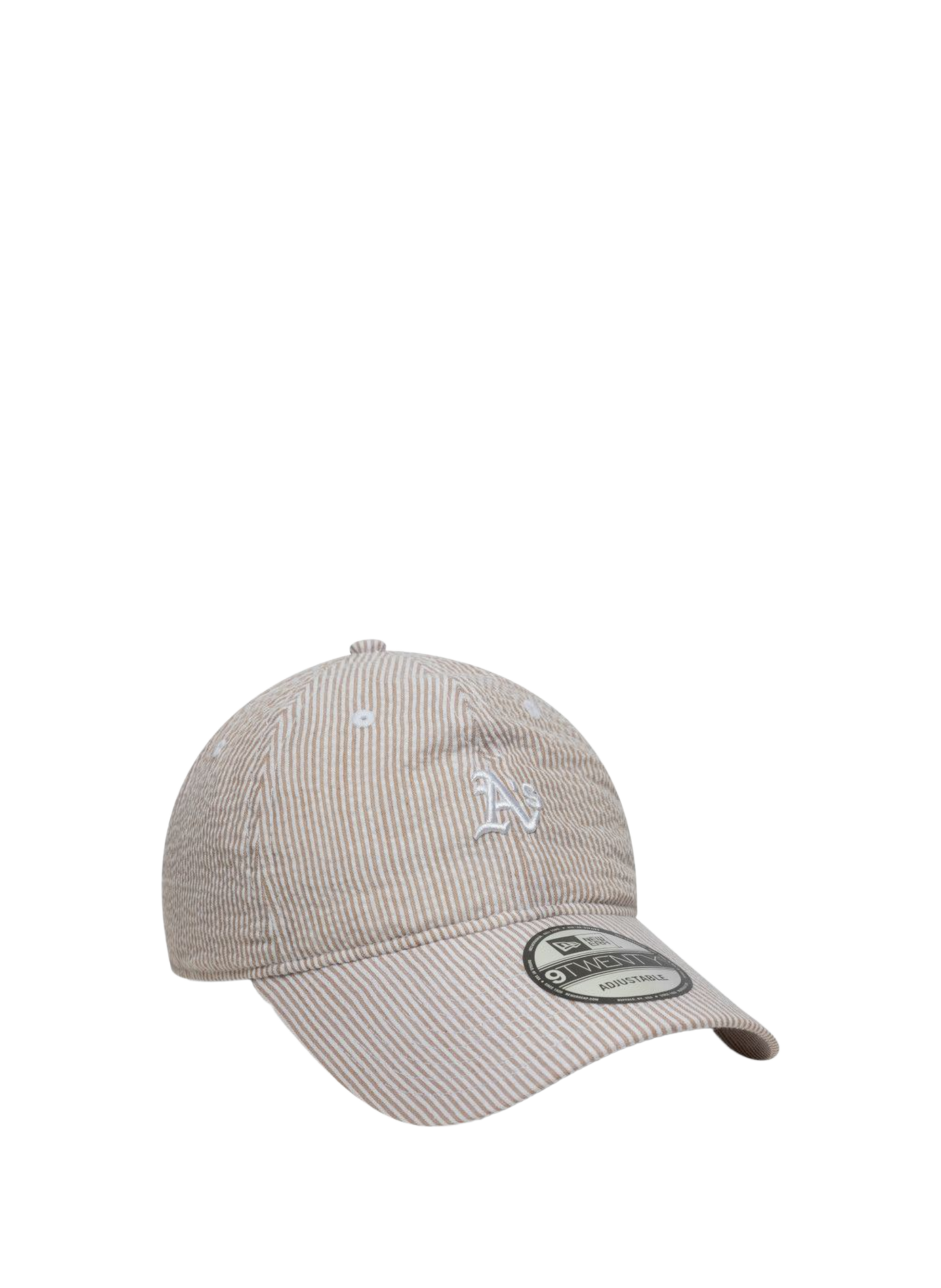 Striped cap with embroidered logo NEW ERA Beige