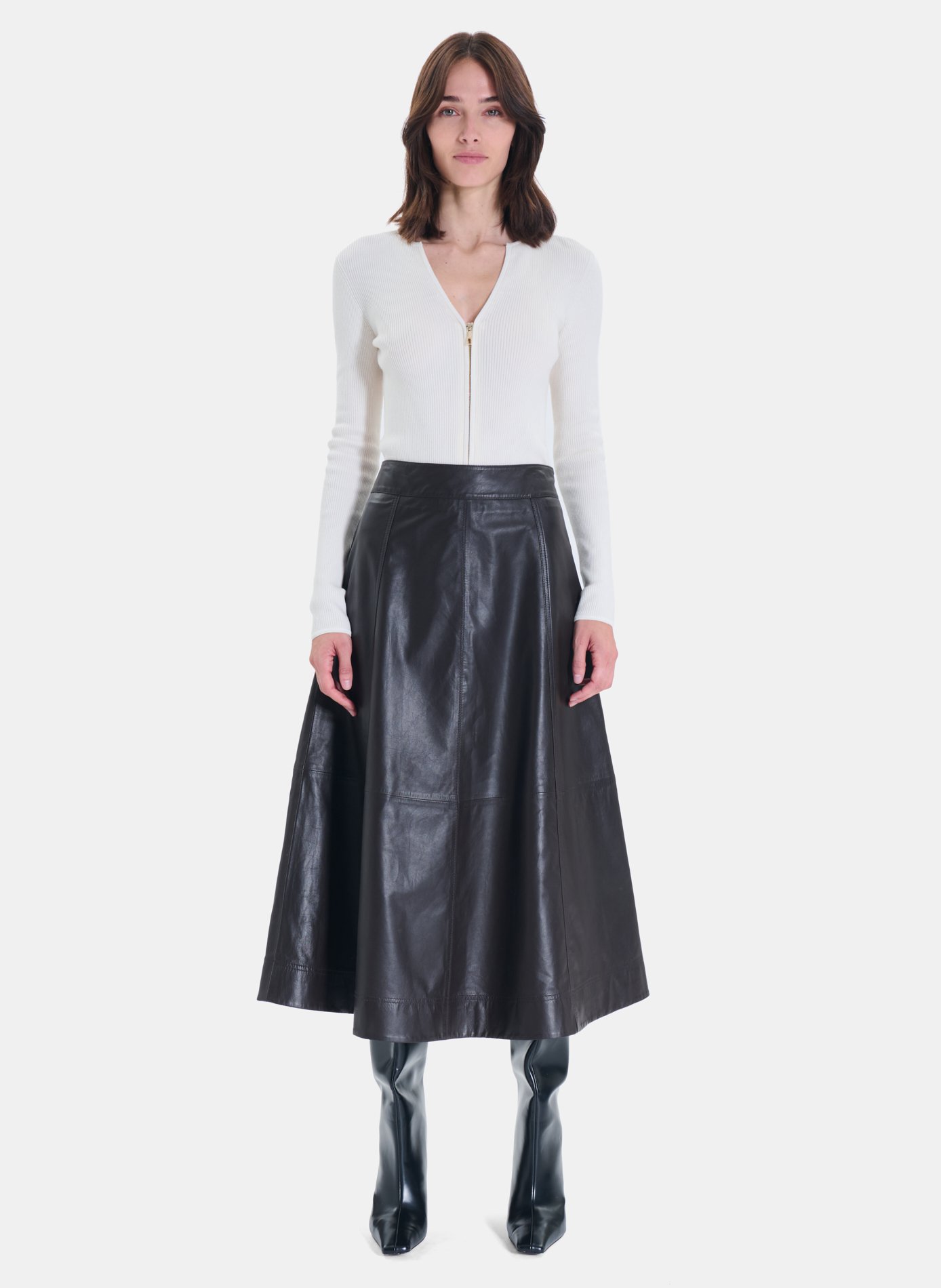 Jupe  julie ZAPA Marron